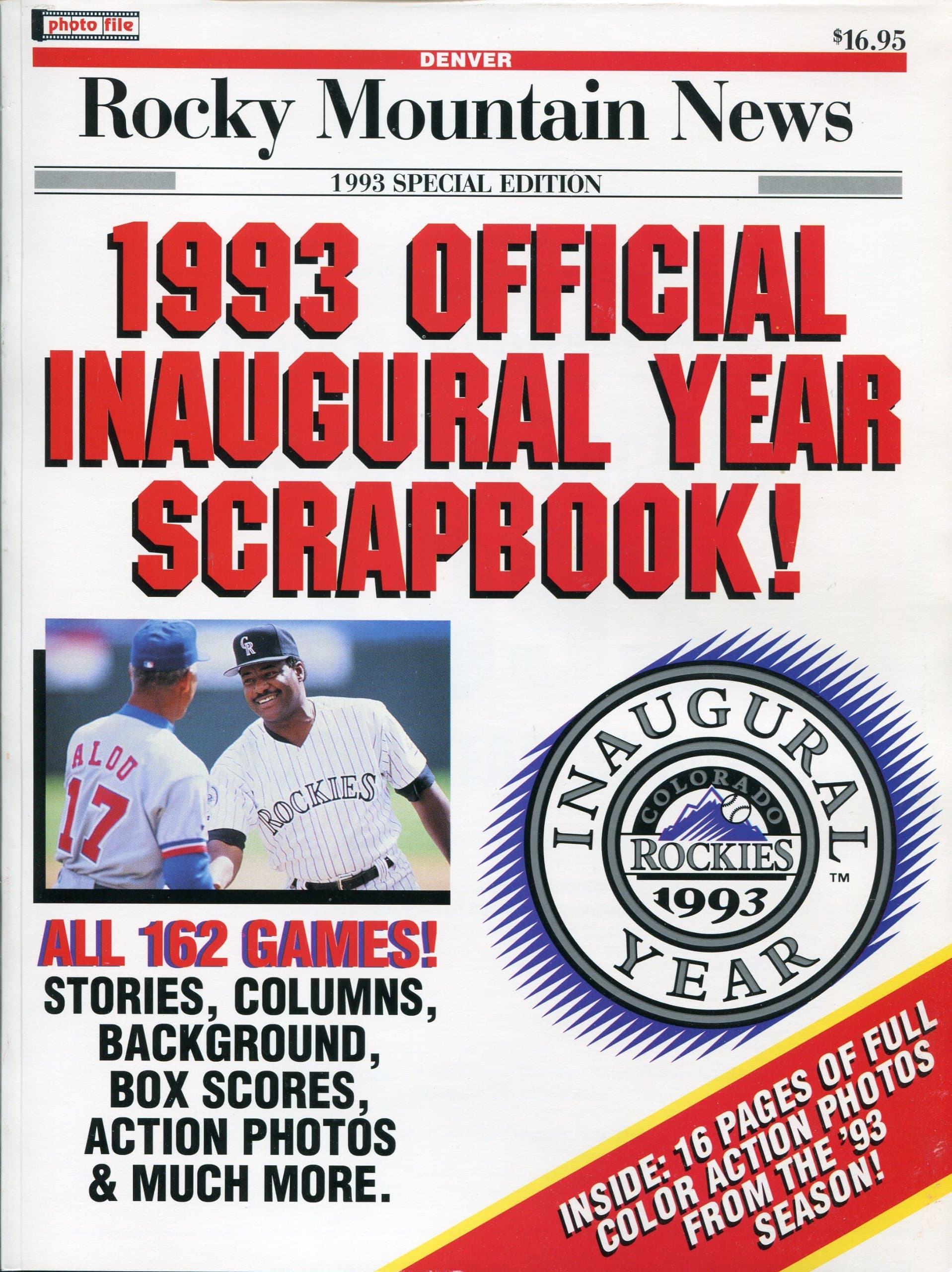 1993 Official Inaugural Year Scrapbook [Paperback] Joel Ehrenberg by null