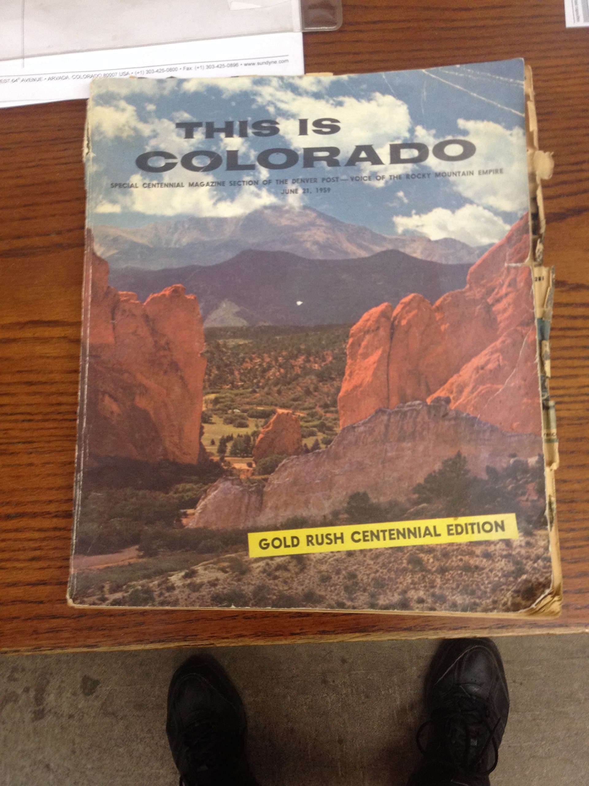 This is Colorado, Special Centennial Magazine Section of the Denver Post-Voice of the Rocky Mountain Empire June 21, 1959 [Paperback] Various by null