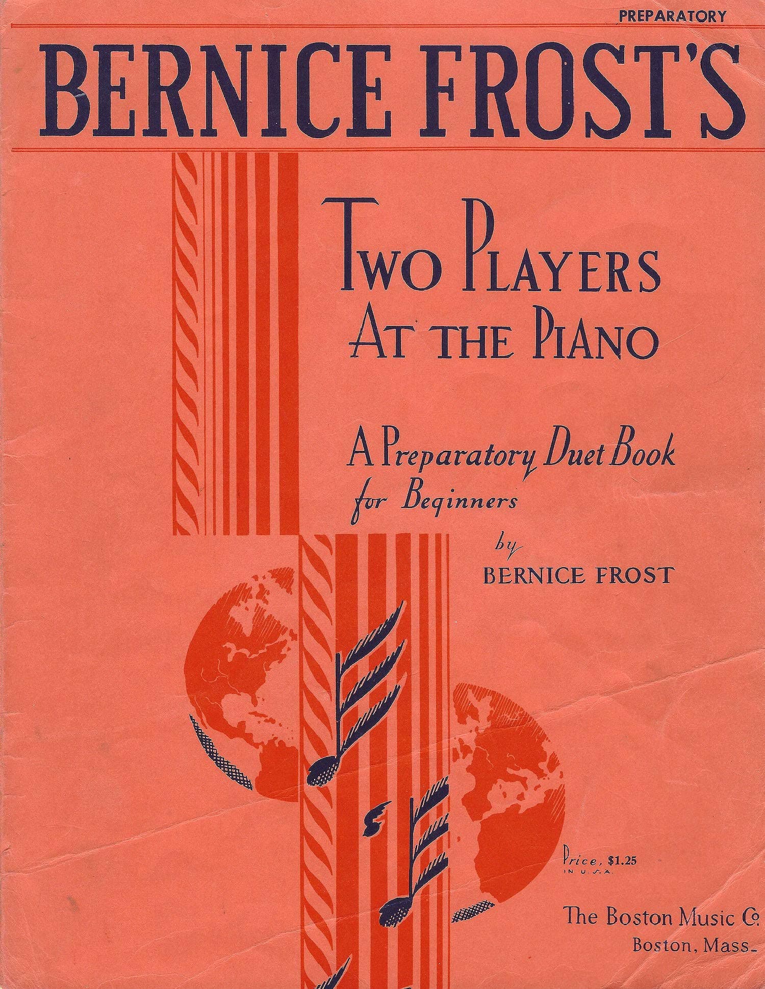 Bernice Frost's Two Players At The Piano (A Preparatory Duet Book for Beginners, B.M. Co. 9866) [Paperback] Bernice Frost; Doris Hauman and George Hauman by null