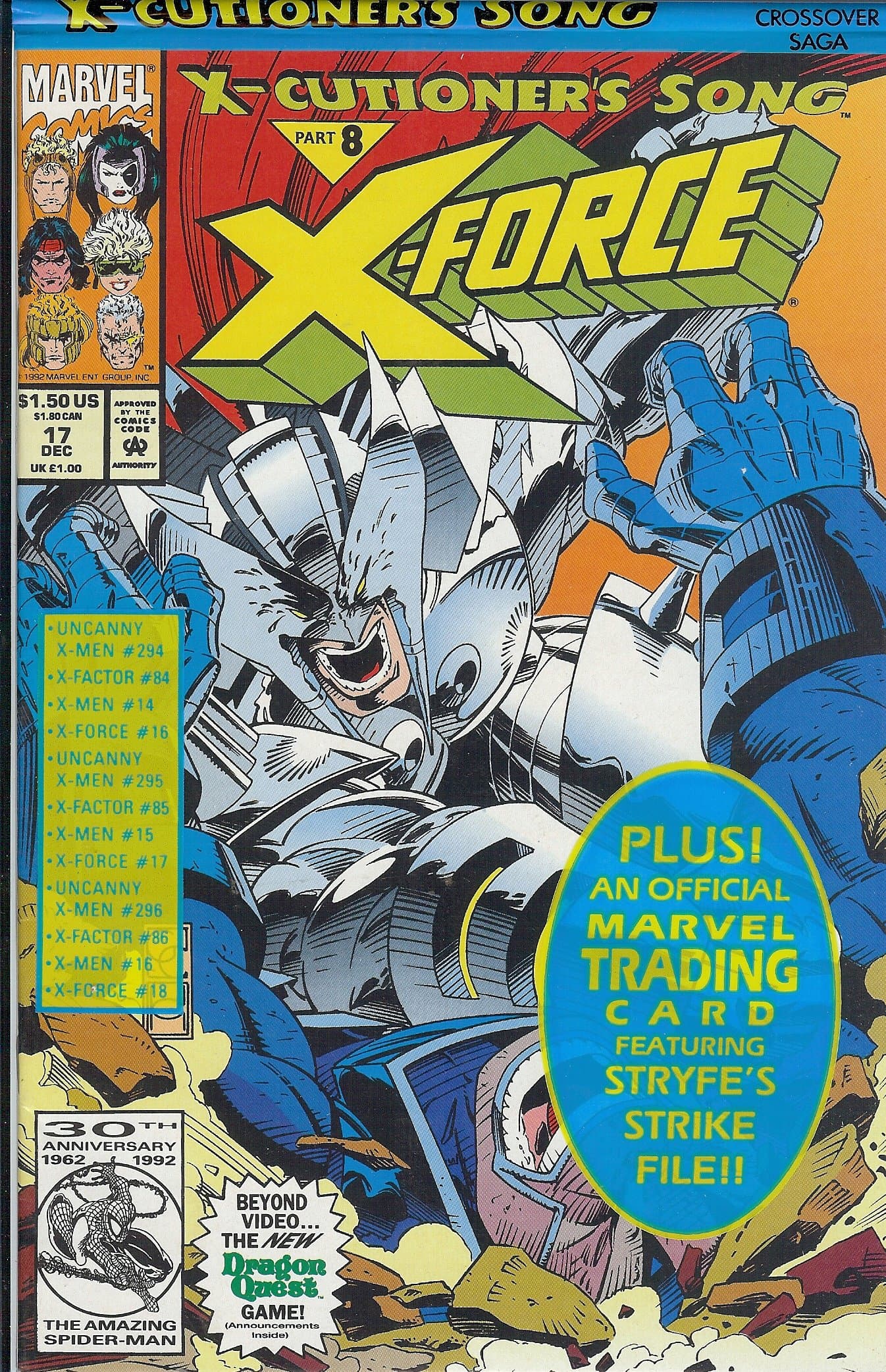 X-Force #17 X-Cutioner's Song Part 8 [Comic] Fabian Nicieza by null