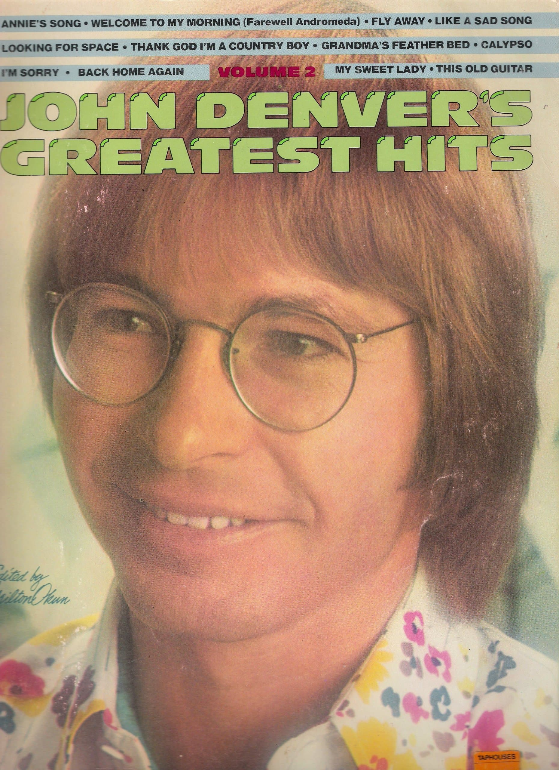 John Denver's Greatest Hits [Paperback] John Denver; Milton Okun; Dan Fox and Acy Lehman by null