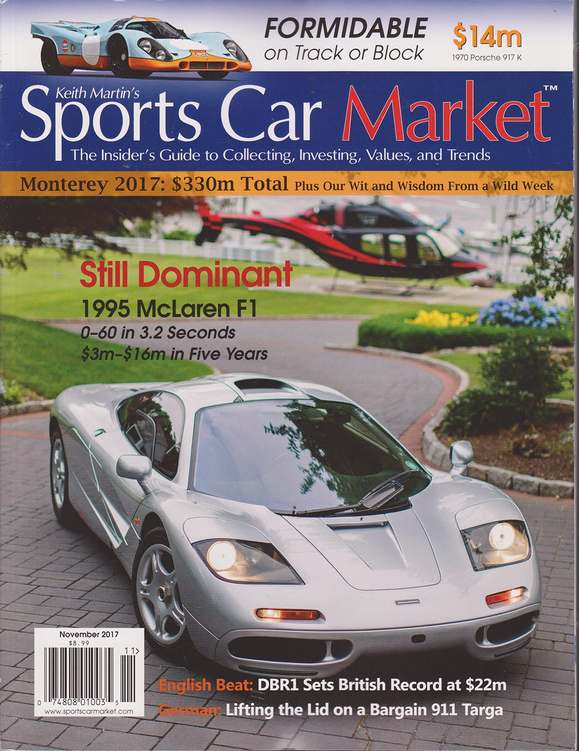 Keith Martin's Sports Car Market Magazine November 2017 [Unknown Binding] Various by null