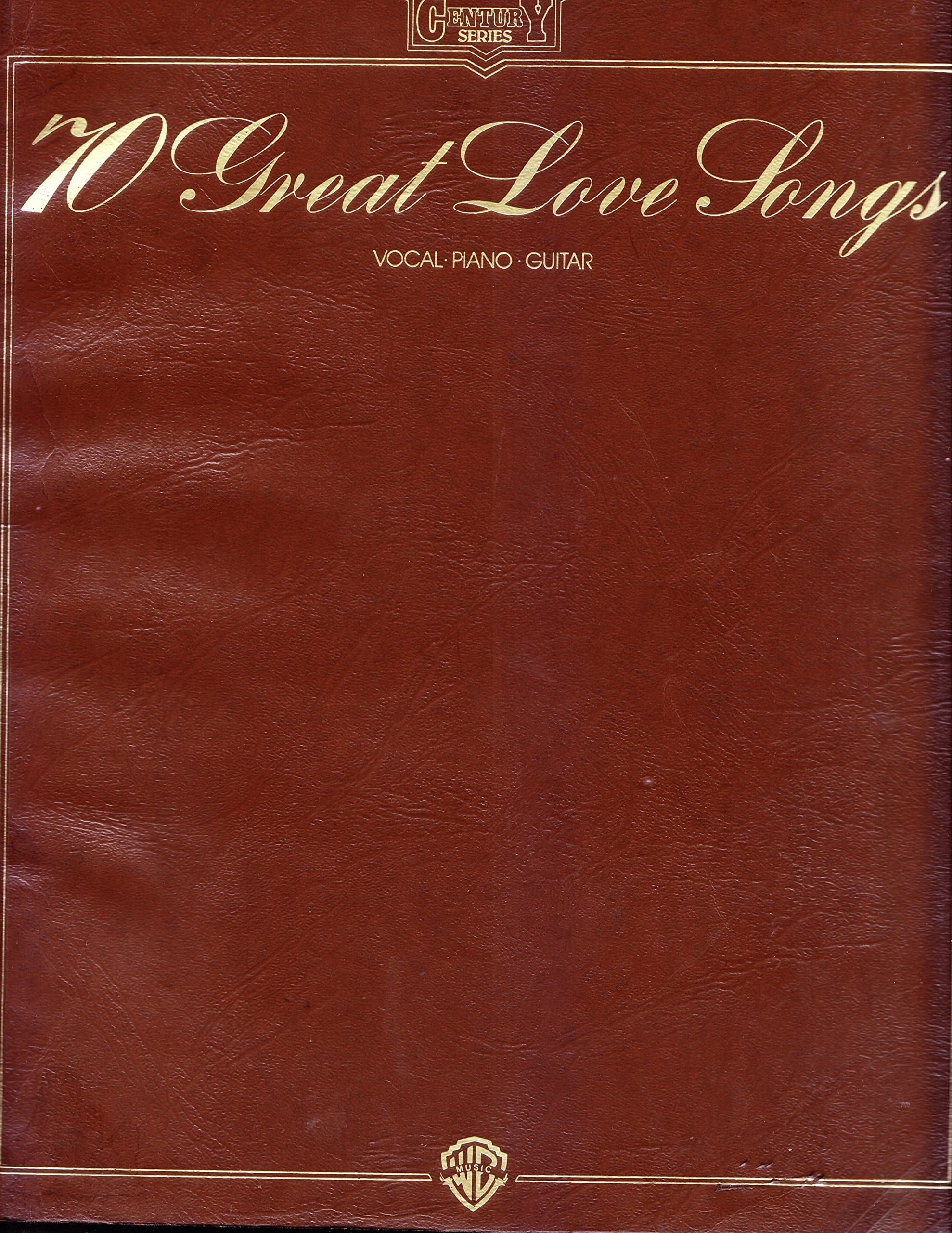 70 Great Love Songs Magazine Vocal Piano Guitar Centuring Series Songbook [Paperback] 70 Great Love Songs by null
