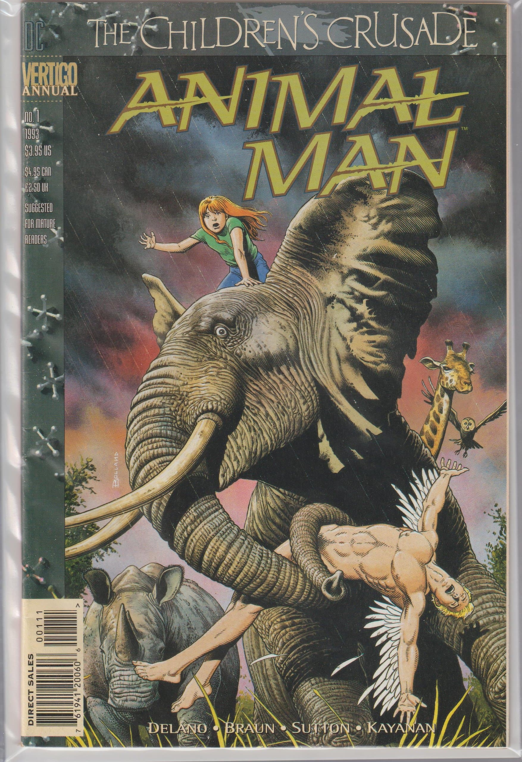 Animal Man #1 Annual [Comic] The Childrens Crusade Grant Morrison Scripts begin Mature Readers by null