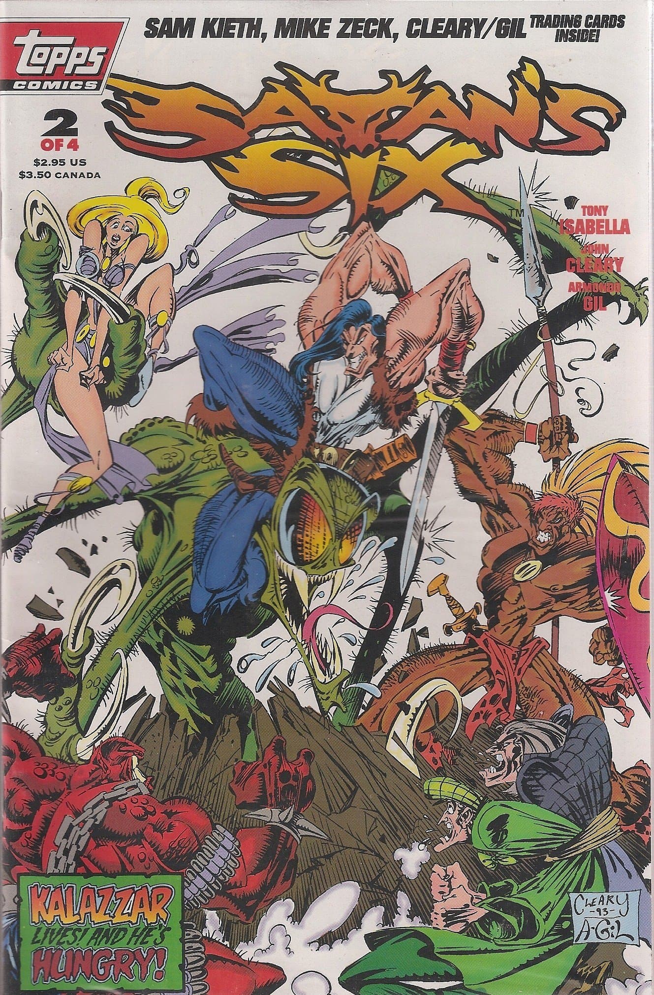 Satans Six Part 2 of 4 (Kalazzar Lives and he's Hungry!) [Comic] Sam Kieth and Mike Zeck