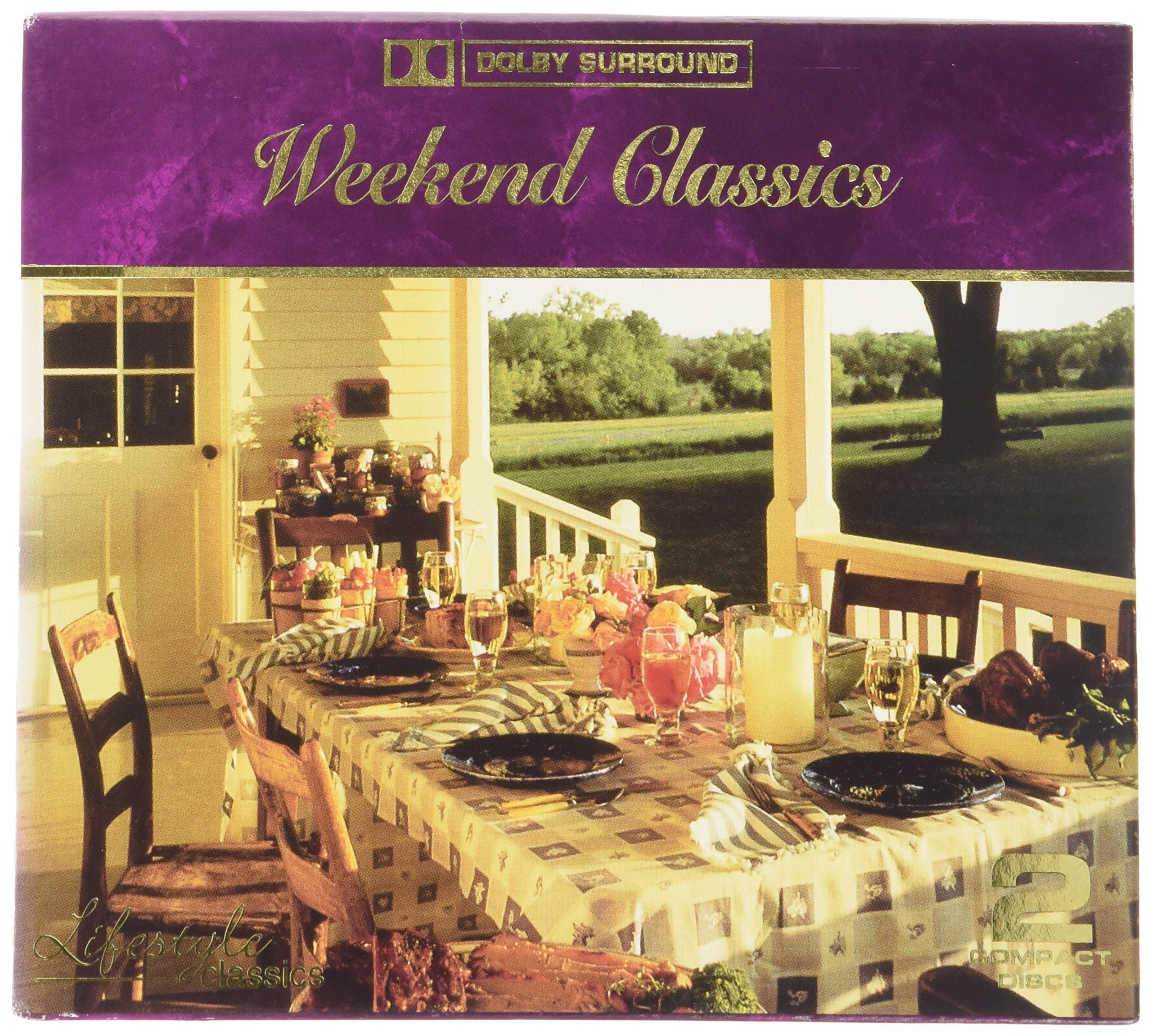 Weekend Classics [Audio CD] Mozart, Wolfgang Amadeus; Handel, George Frederick; Pachelbel, Johann; Bach, Johann Sebastian; Albinoni, Tomaso; Vivaldi, Antonio; Beethoven, Ludwig van; Mendelssohn, Felix [1]; Borodin, Alexander; Offenbach, Jacques; Dvorak, Antonin; Satie, Erik; Massenet, Jules; Brahms, Johannes; Mascagni, Pietro; Grieg, Edvard; Tchaikovsky, Pyotr Il'yich; Ravel, Maurice; Rodrigo, Joaquin; Camerata Academica Wurzburg; Collegium Aureum; John Arpin Palm Court Trio; Camerata Academica Salzburg; German Bach Soloists; Andrew Davis; Toronto Symphony Orchestra; Mozart Festival Orchestra; London Festival Orchestra; Ljubljana Radio Symphony Orchestra; Royal Philharmonic Orchestra; Berlin Symphony Orchestra; Vienna Chamber Orchestra; Slavonic Philharmonic Orchestra; Denver Symphony Orchestra; Philip Brunelle; Sylvia Capova; Dubravka Tomsic and Raymond Spasovski by null