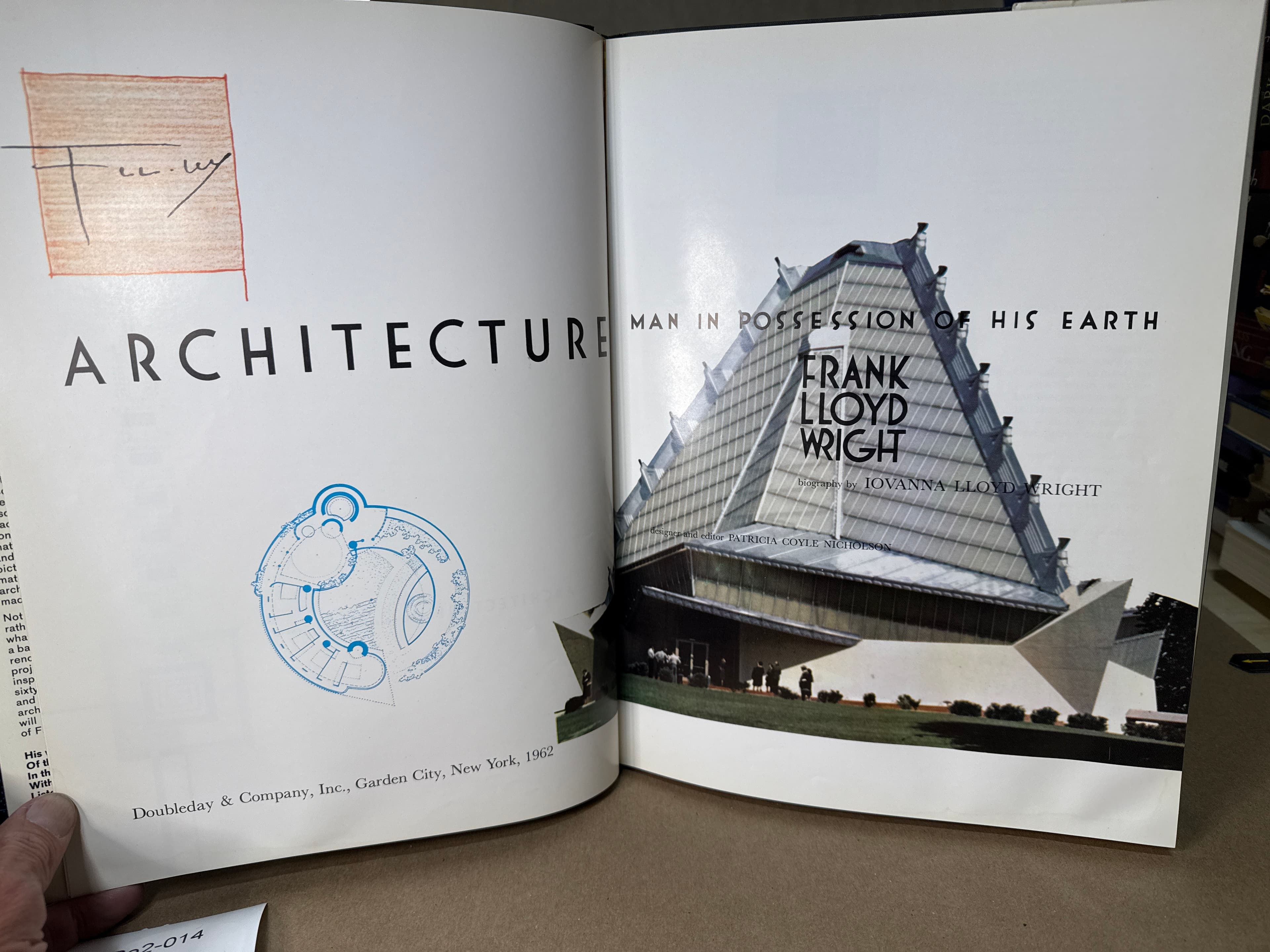 Architecture: Man in Possession of His Earth by Frank Lloyd Wright - title page