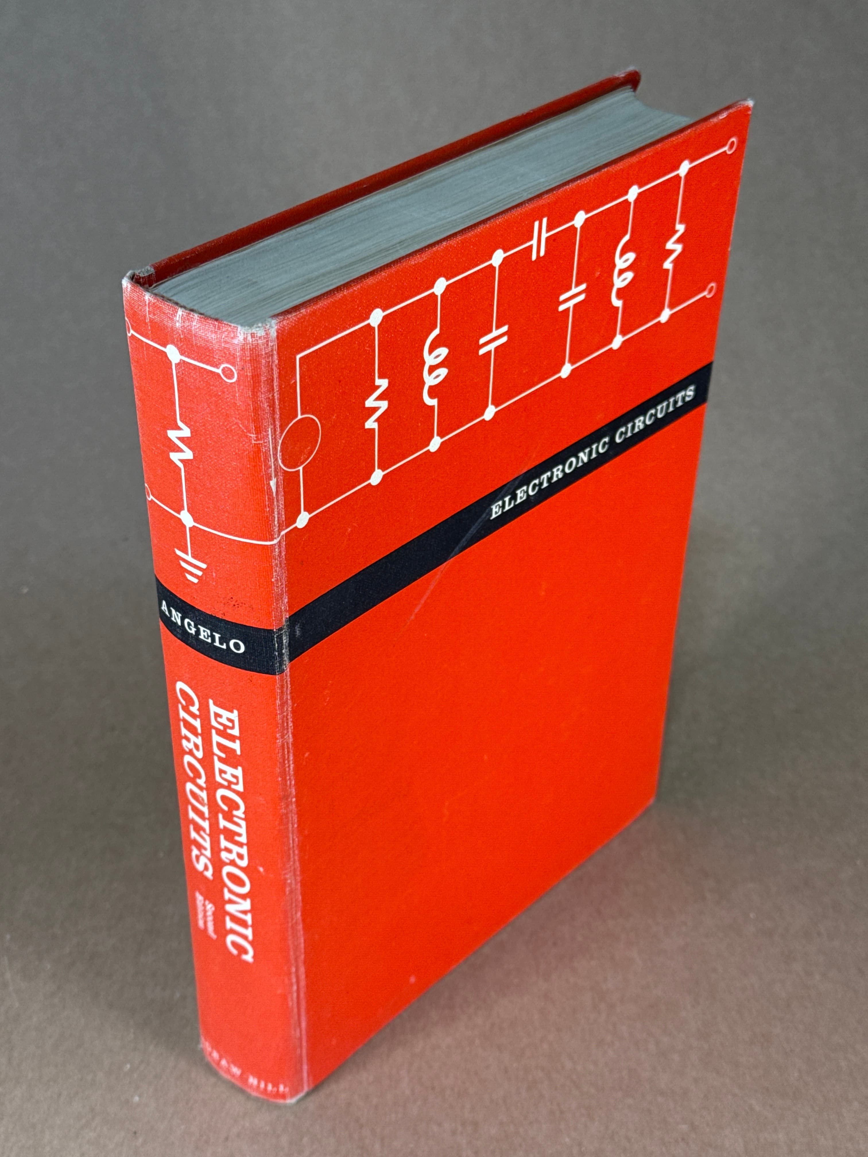 Electronic Circuits: A Unified Treatment of Vacuum Tubes and Transistors by E. J. Angelo, Jr. - quarter view showing binding condition