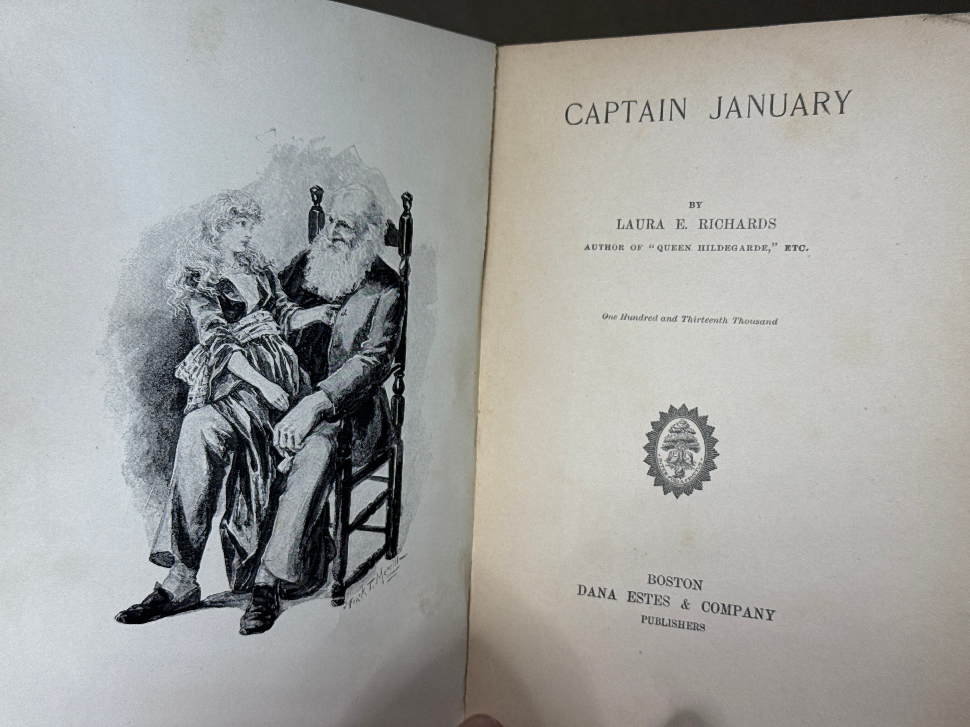 Captain January by Laura E. Richards - title page