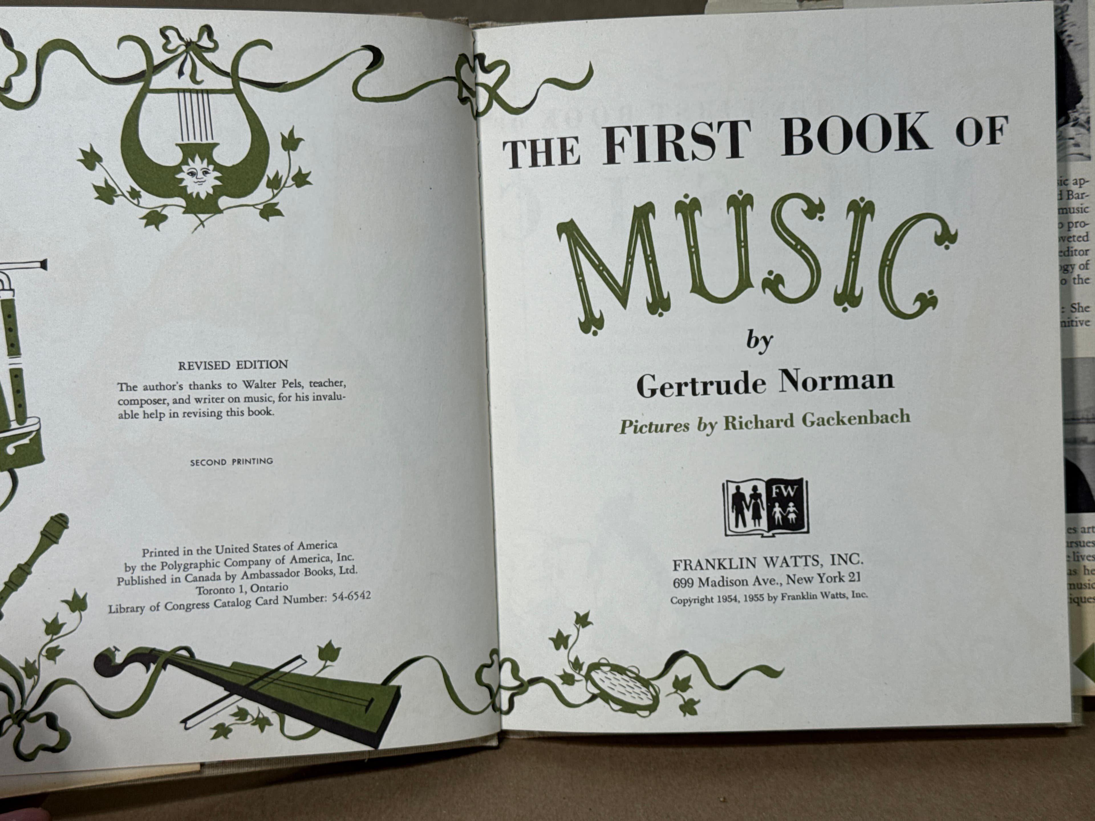 The First Book of Music by Gertrude Norman - title page
