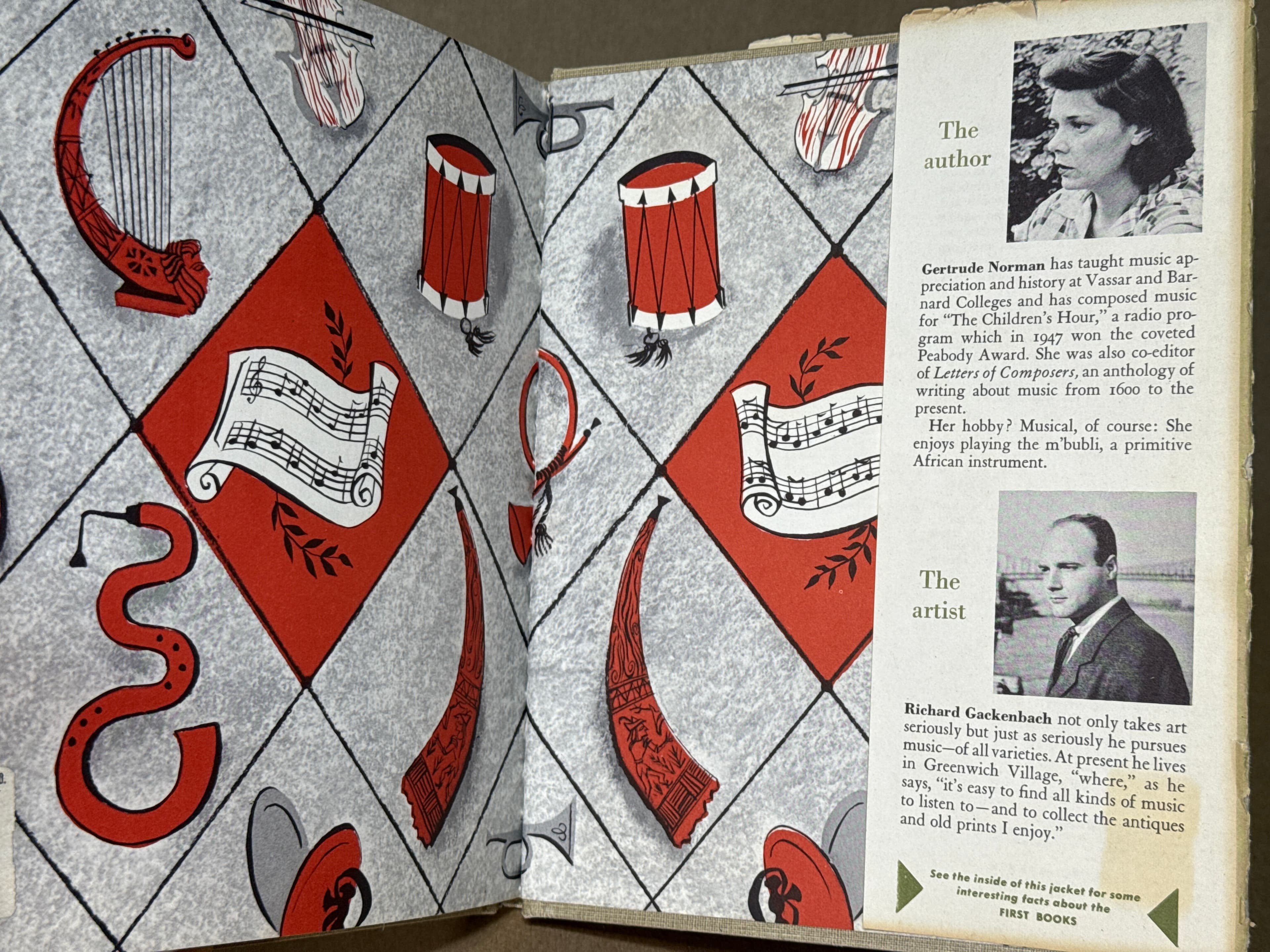 The First Book of Music by Gertrude Norman - copyright page showing 1955 details