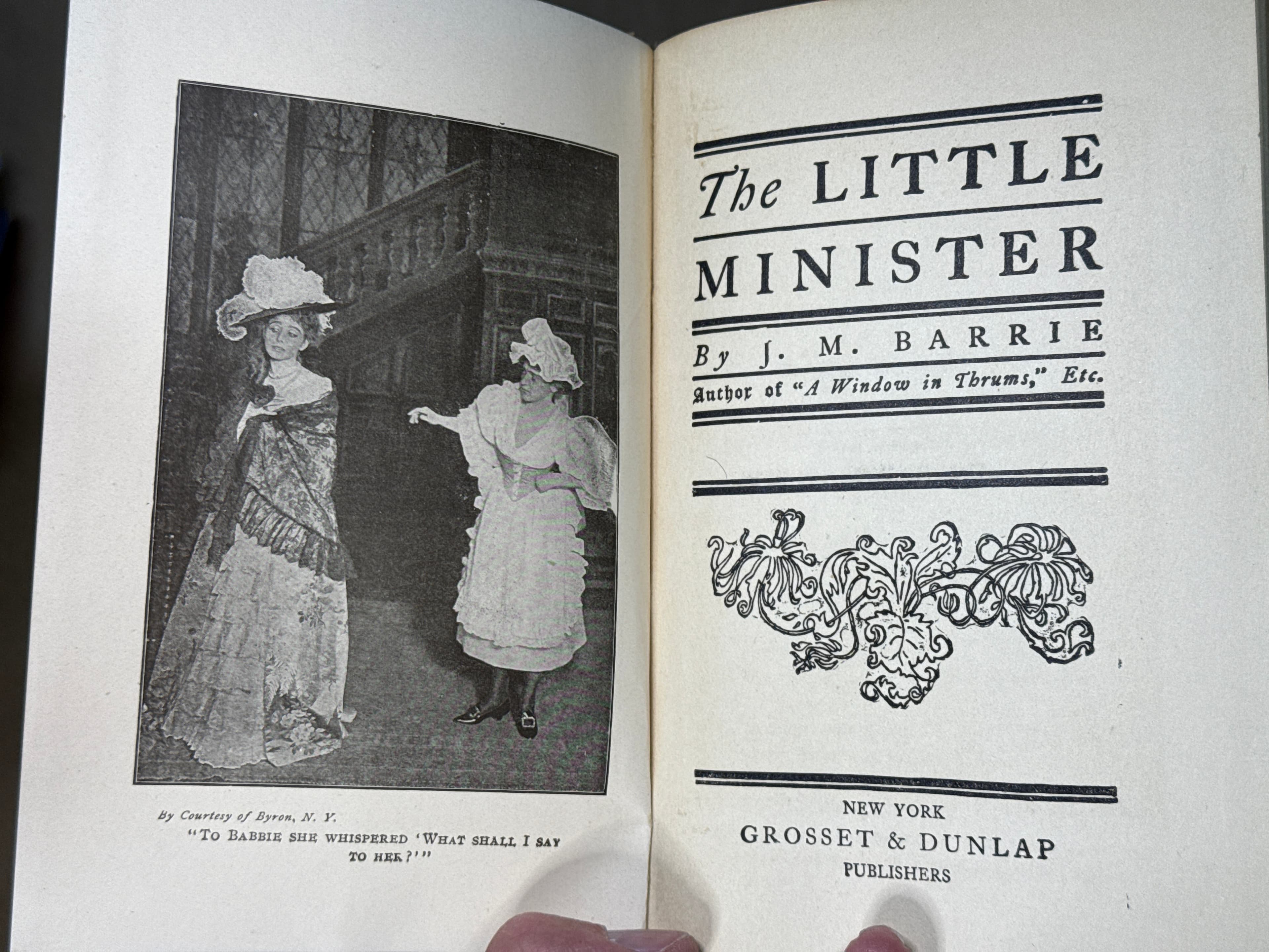 The Little Minister by J. M. Barrie - title page