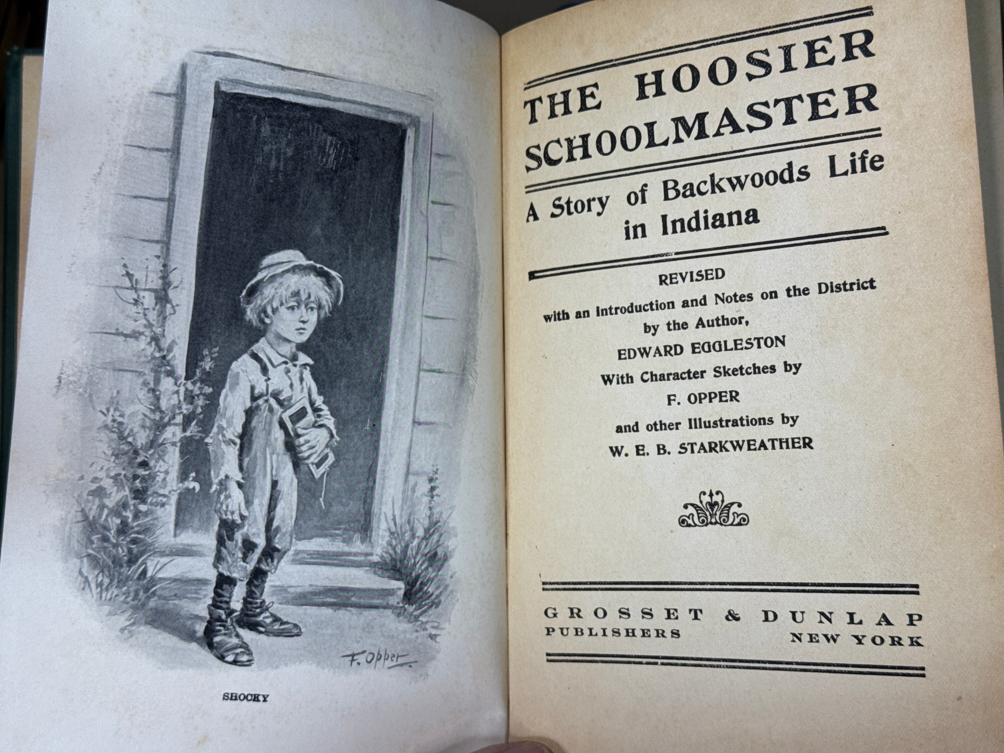 The Hoosier Schoolmaster by Edward Eggleston - title page