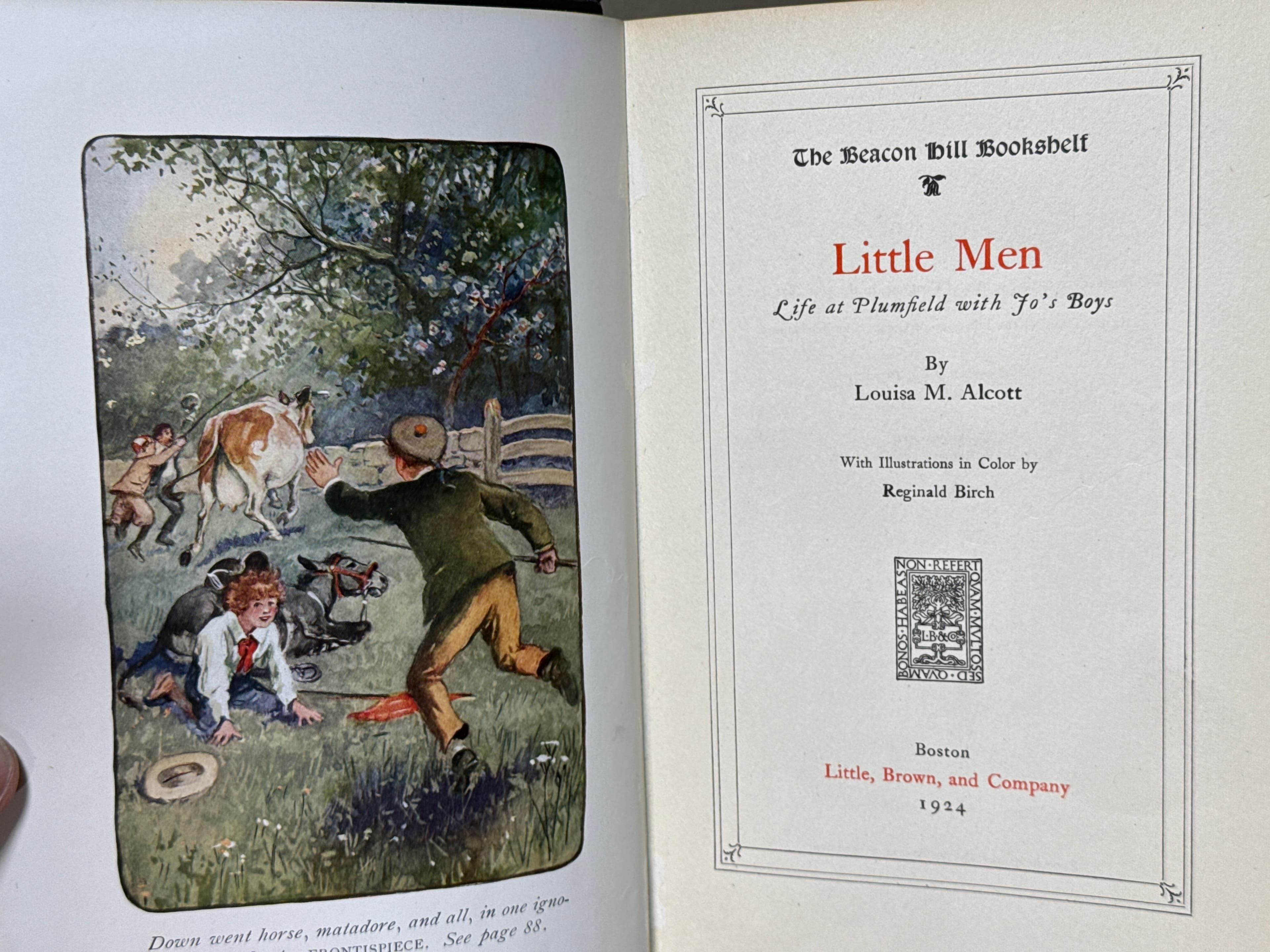 Little Men by Louisa M. Alcott - title page