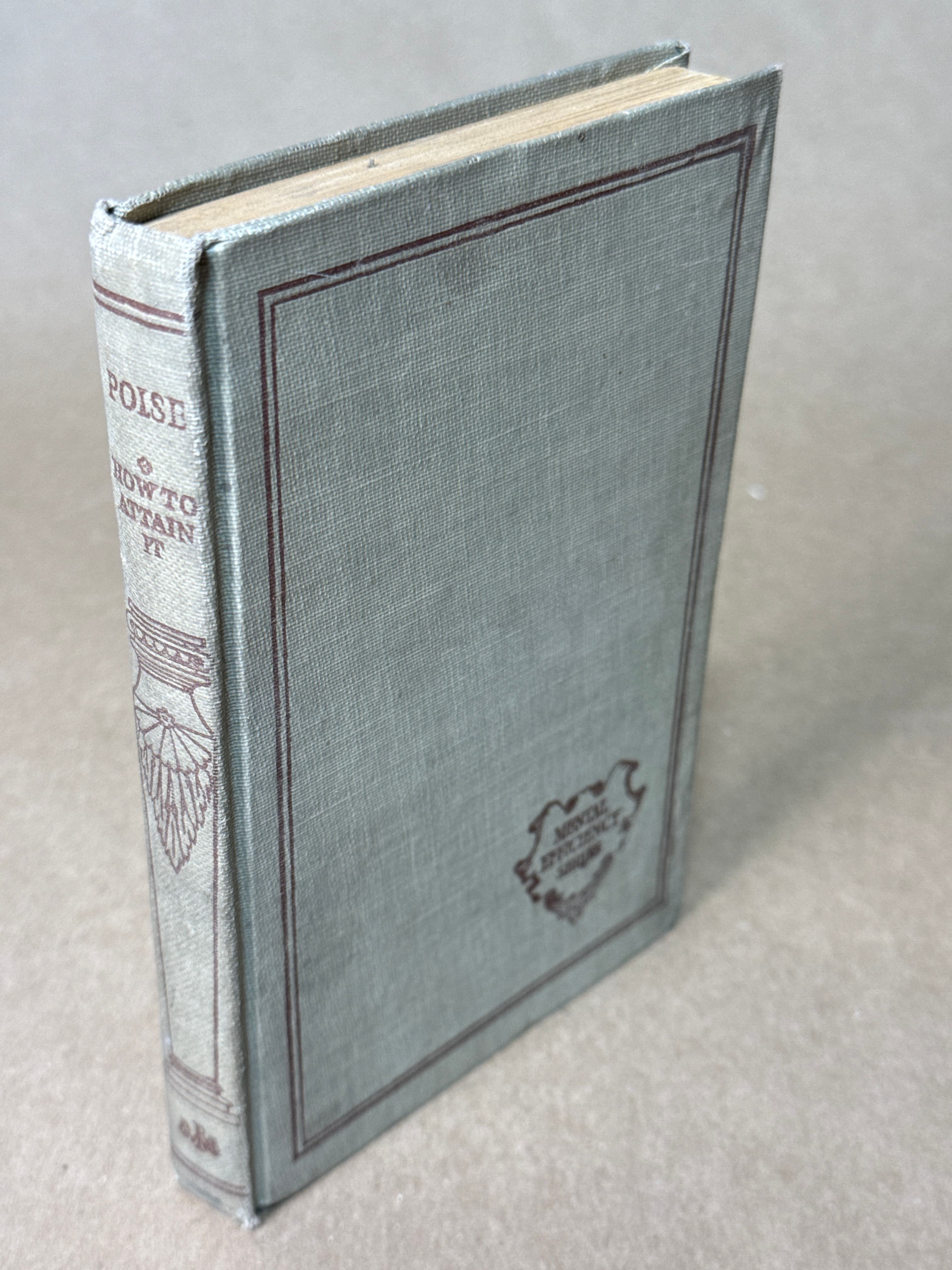 Poise: How to Attain It by D. Starke - quarter view showing binding condition