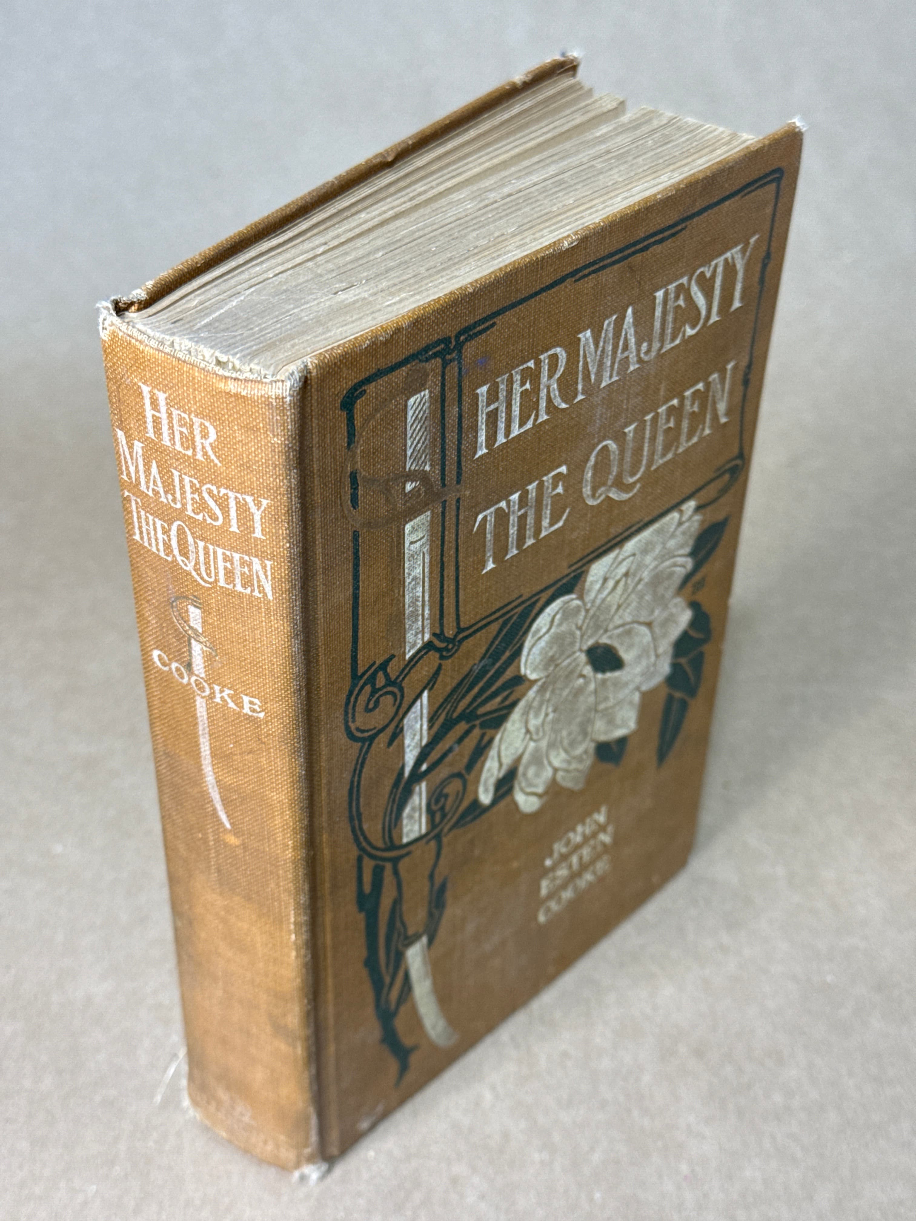 Her Majesty the Queen by John Esten Cooke - quarter view showing binding condition