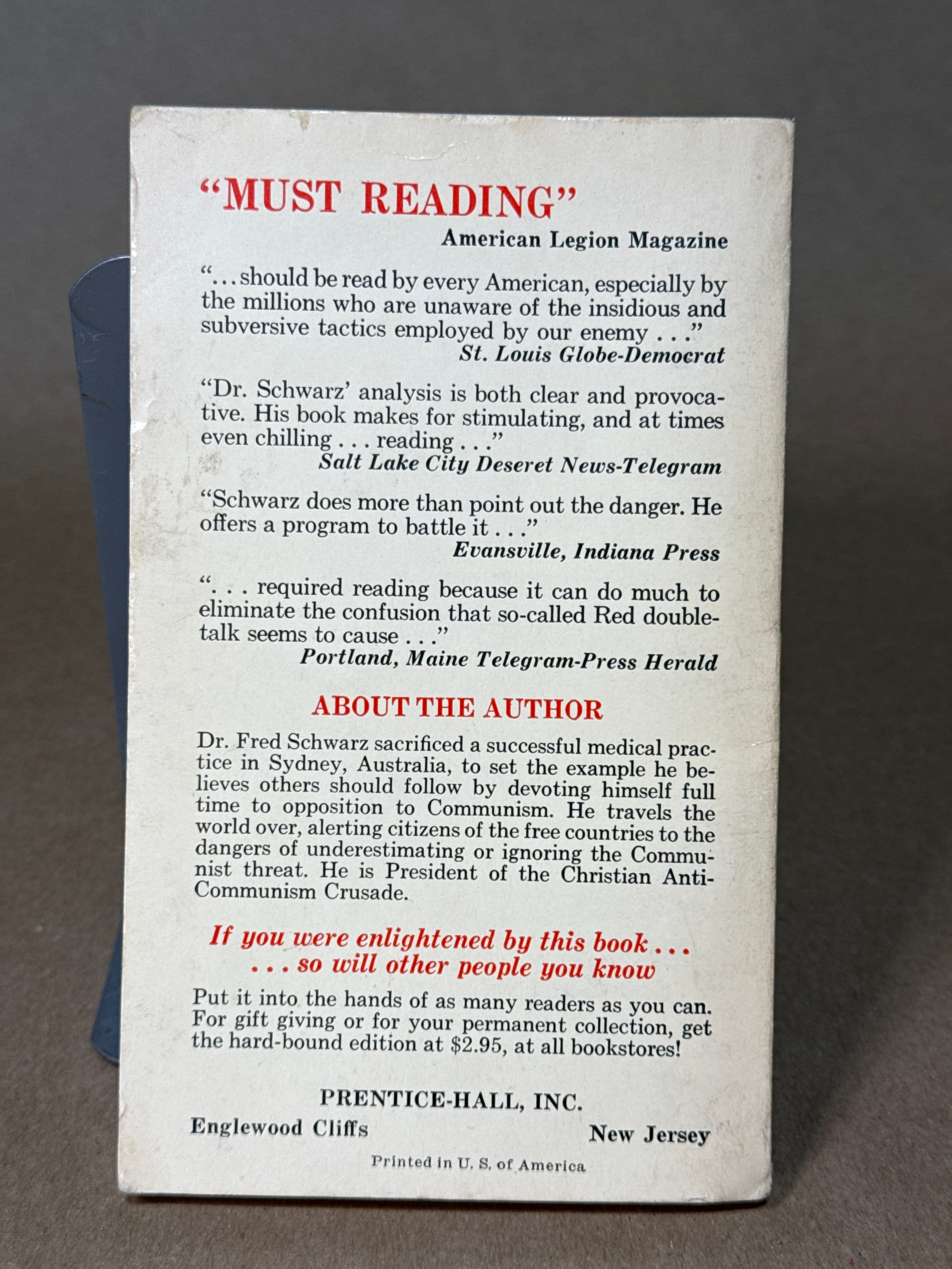 You Can Trust the Communists (to be Communists) by Dr. Fred Schwarz - additional view
