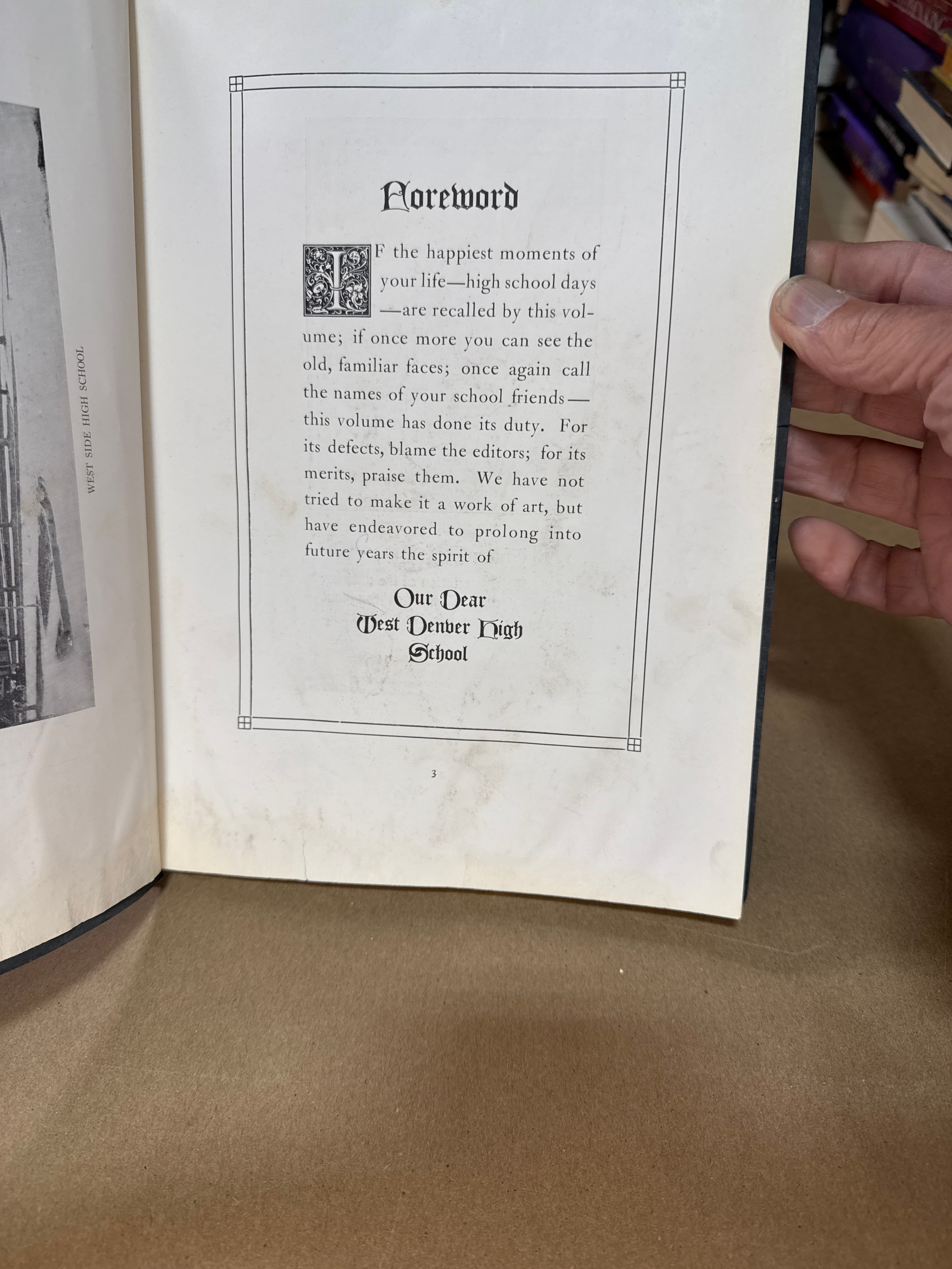 Westward-Ho West Denver High School Yearbooks 1922 & 1923 by The Senior Class of West Denver High School - copyright page showing 1922 details