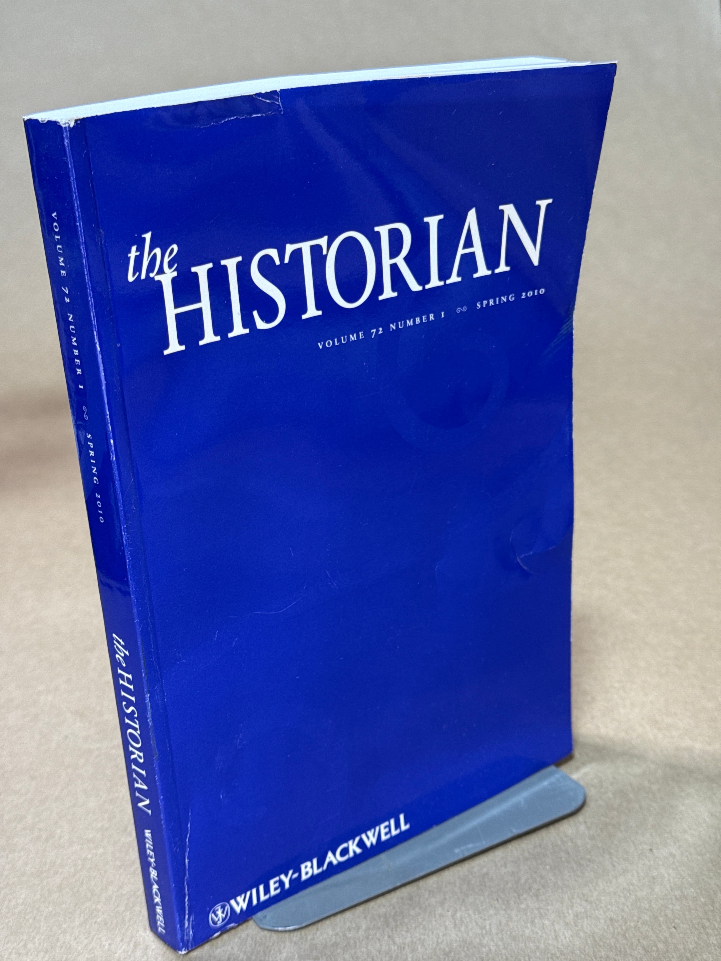 The Historian Academic Journal Volume 72, Number 1 Spring 2010 - copyright page showing 2010 details
