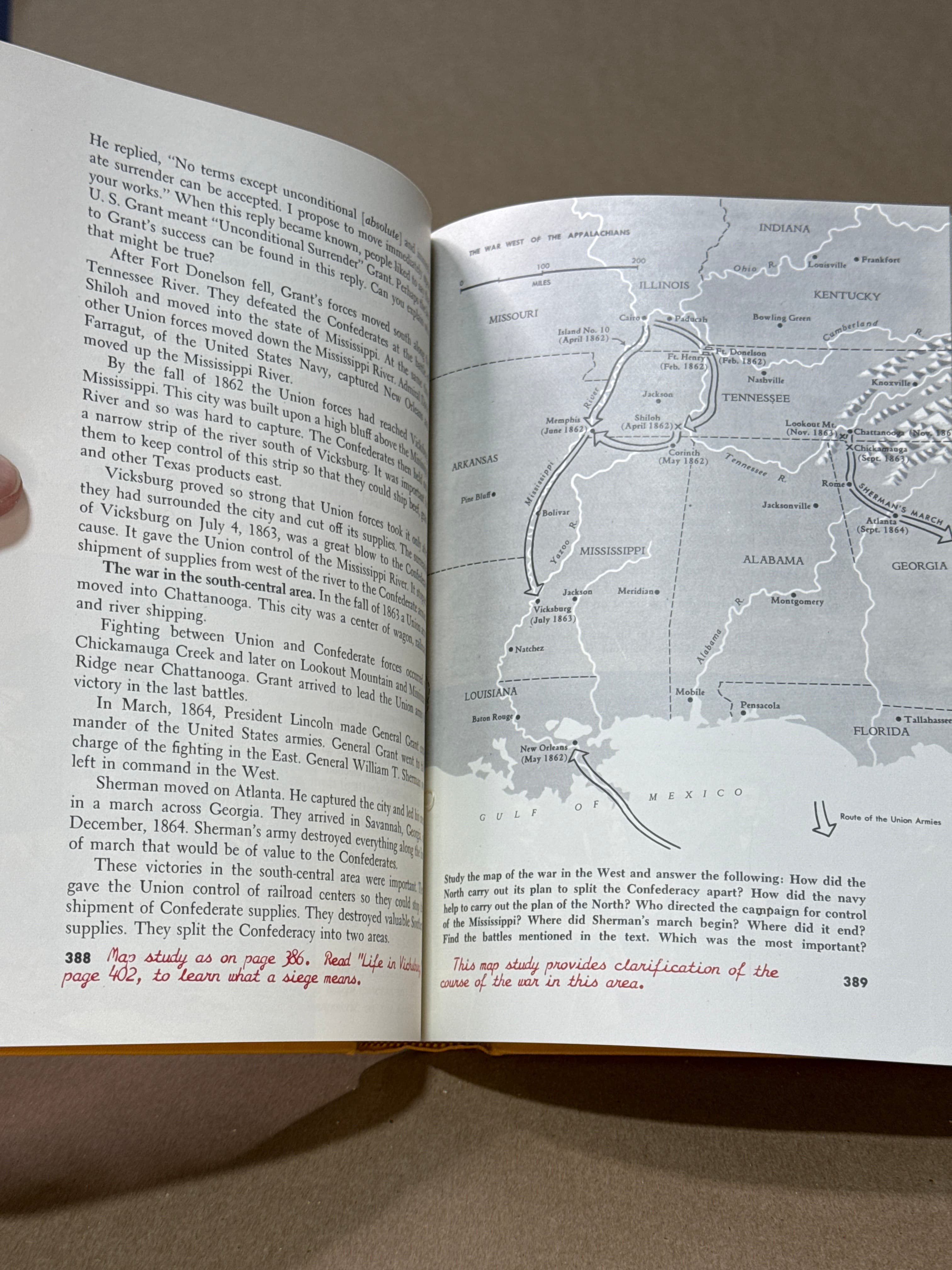 Our Free Nation Teacher's Edition [Hardcover] Edna McGuire 1961 Textbook by Edna McGuire, Thomas B. Portwood - additional view
