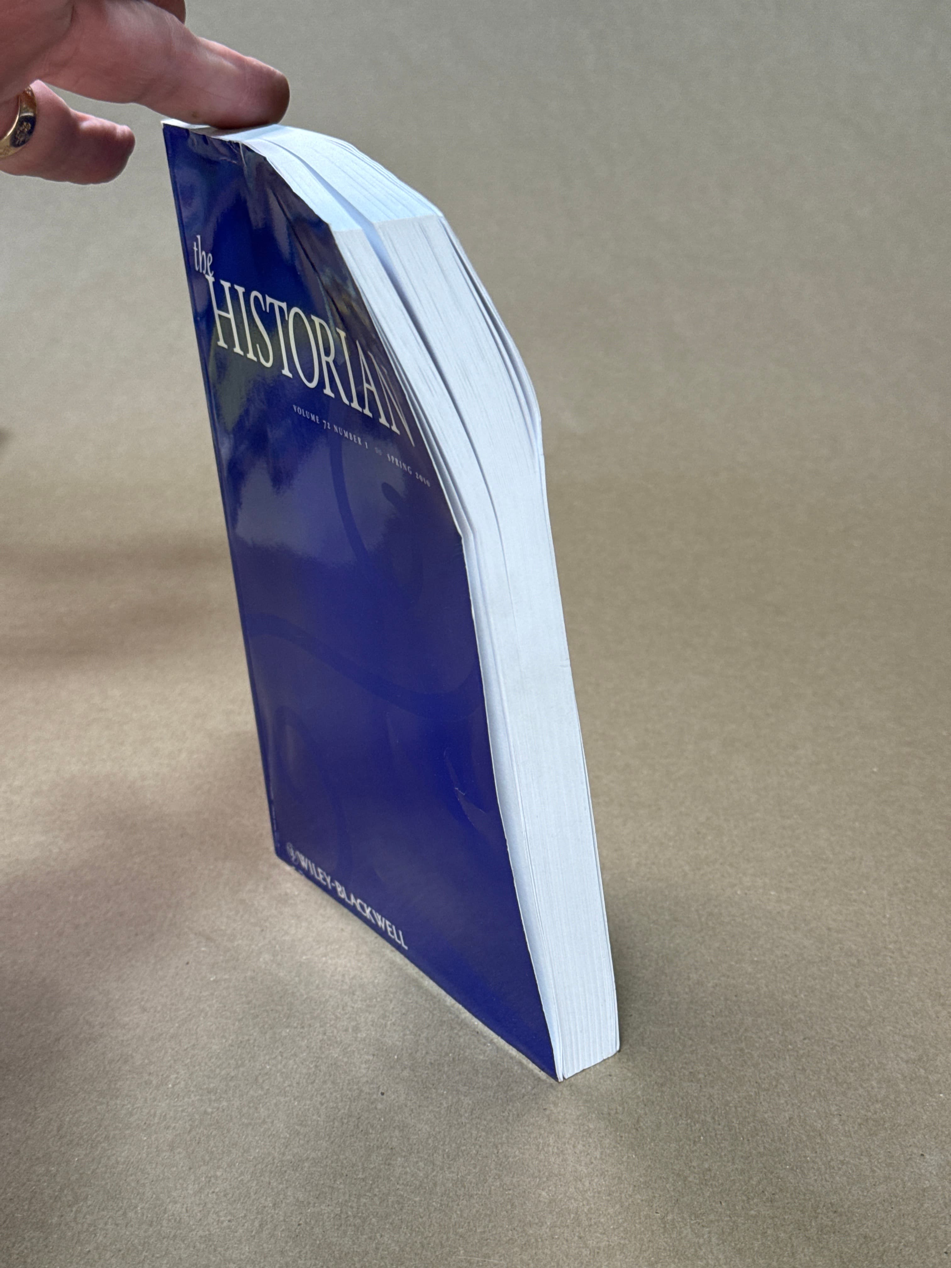 The Historian Academic Journal Volume 72, Number 1 Spring 2010 - additional view