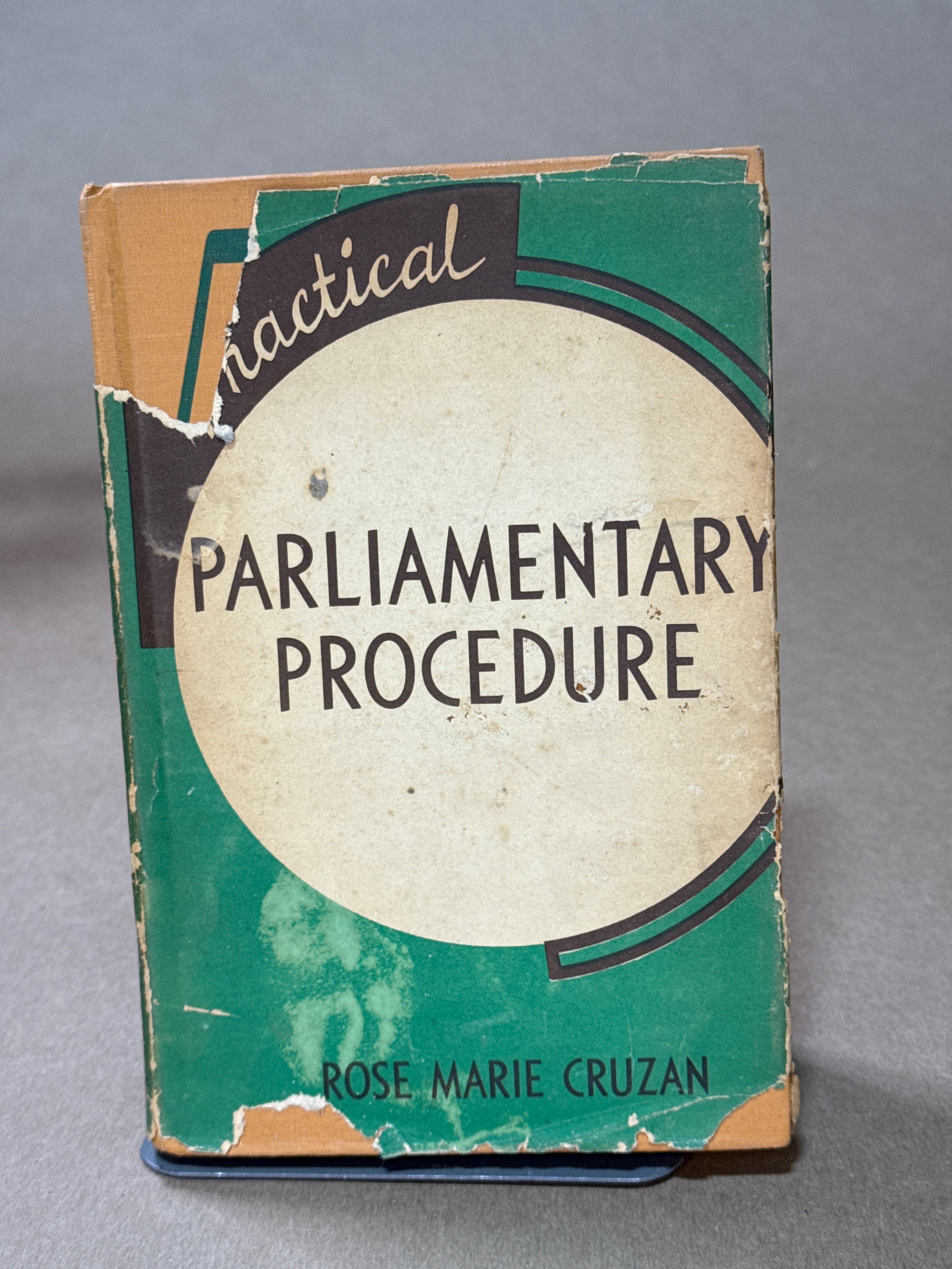 Practical Parliamentary Procedure [Hardcover] Rose Marie Cruzan 1947 by Rose Marie Cruzan - front cover