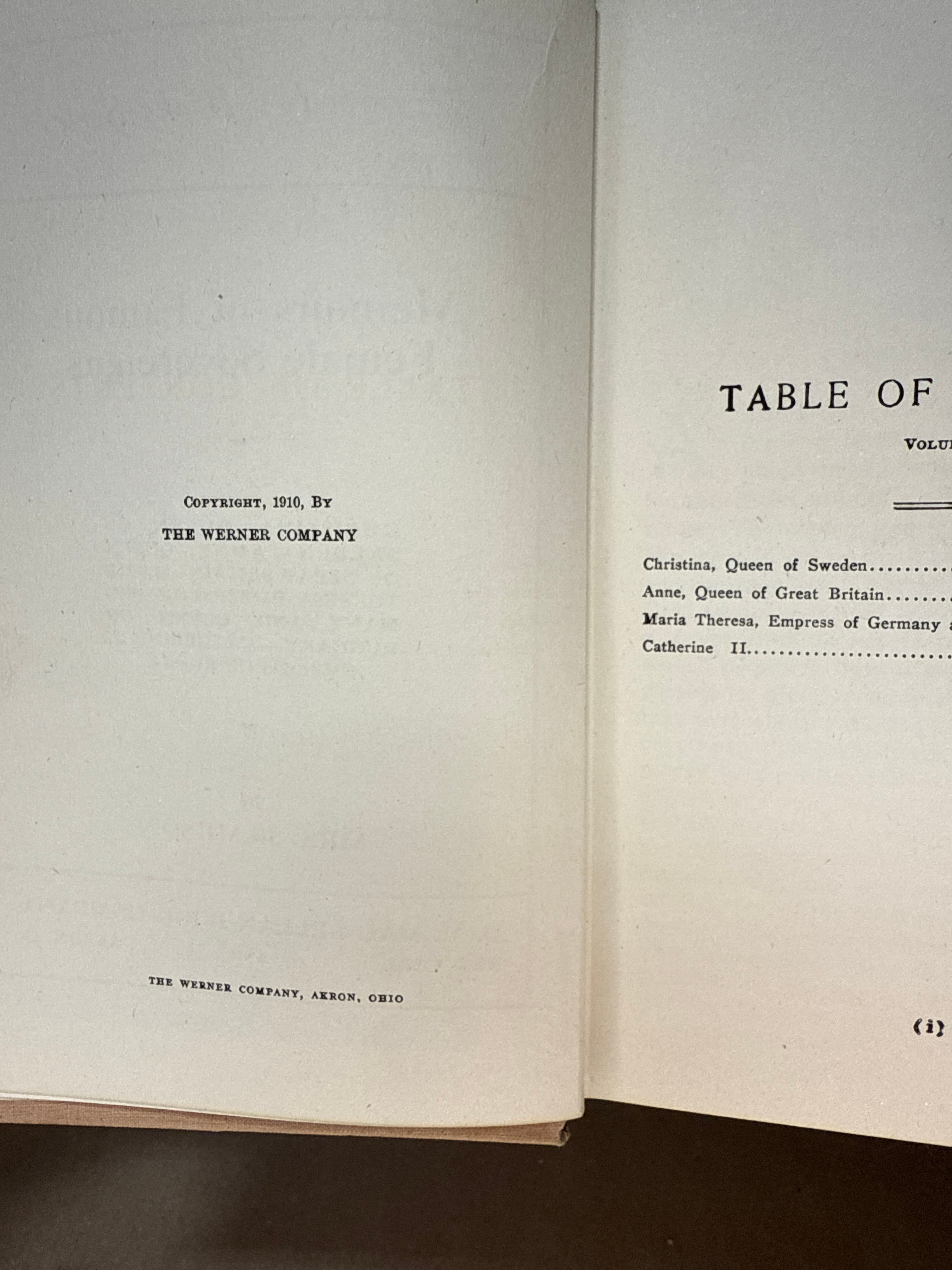 Memoirs of Famous Female Sovereigns [Hardcover] Mrs Jameson 1910 by Mrs. Jameson - copyright page showing 1910 details