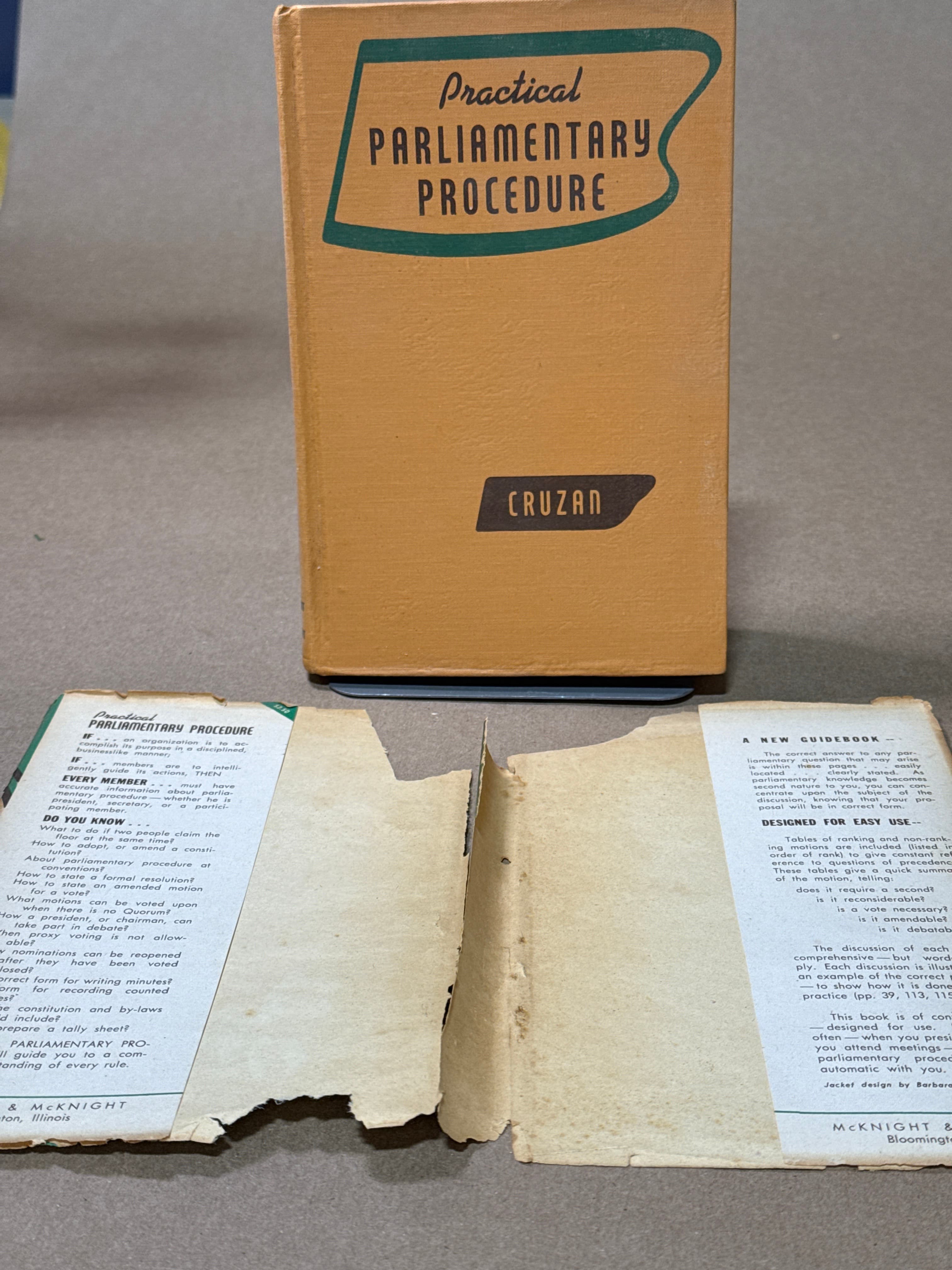 Practical Parliamentary Procedure [Hardcover] Rose Marie Cruzan 1947 by Rose Marie Cruzan - additional view