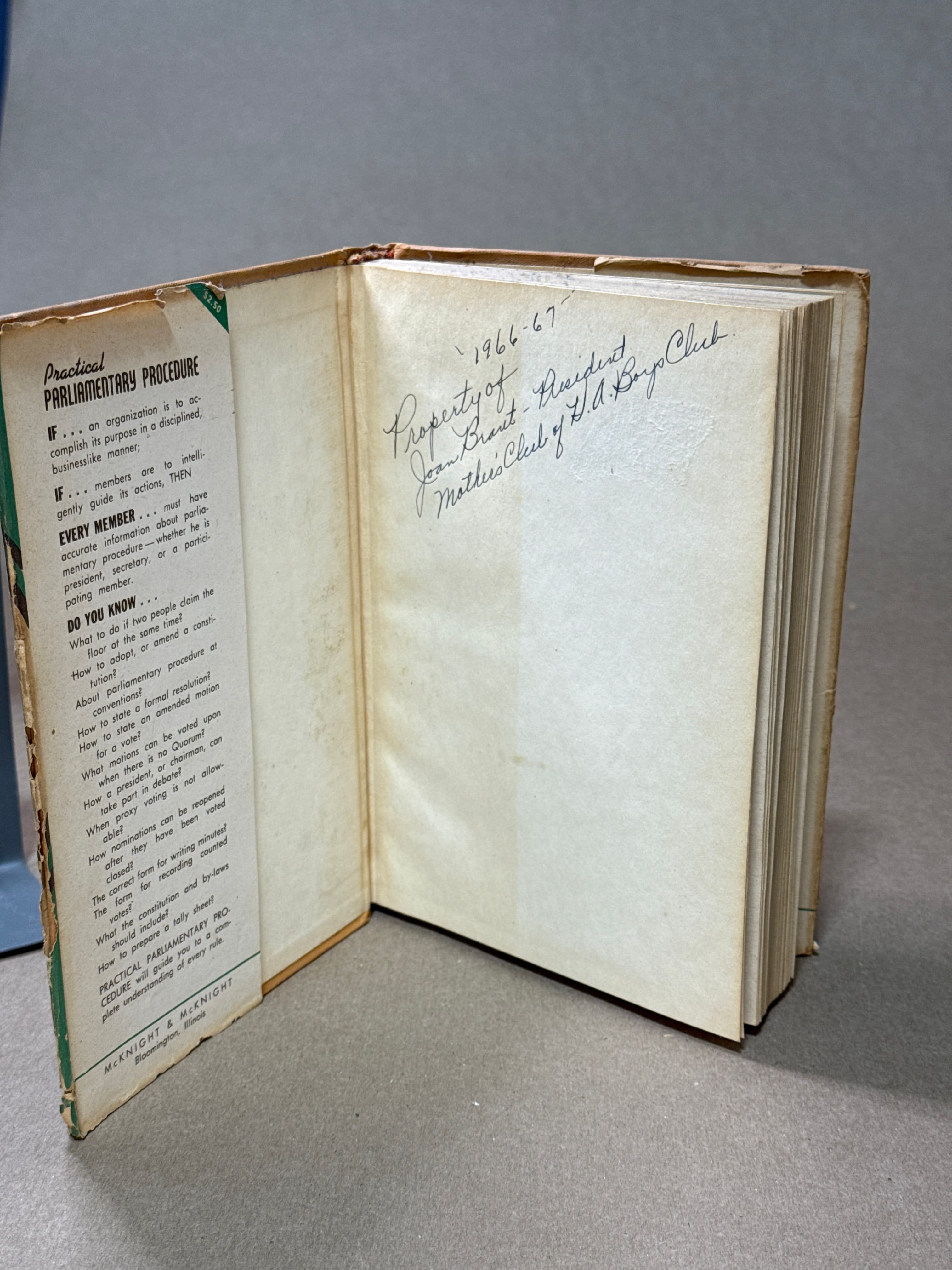 Practical Parliamentary Procedure [Hardcover] Rose Marie Cruzan 1947 by Rose Marie Cruzan - additional view