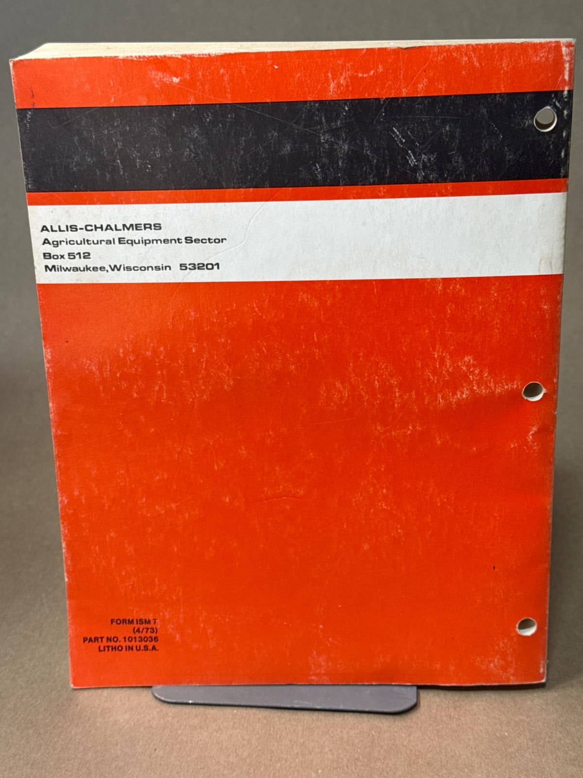 Service Manual H4 and HD4 Crawler Tractor - copyright page showing publication details