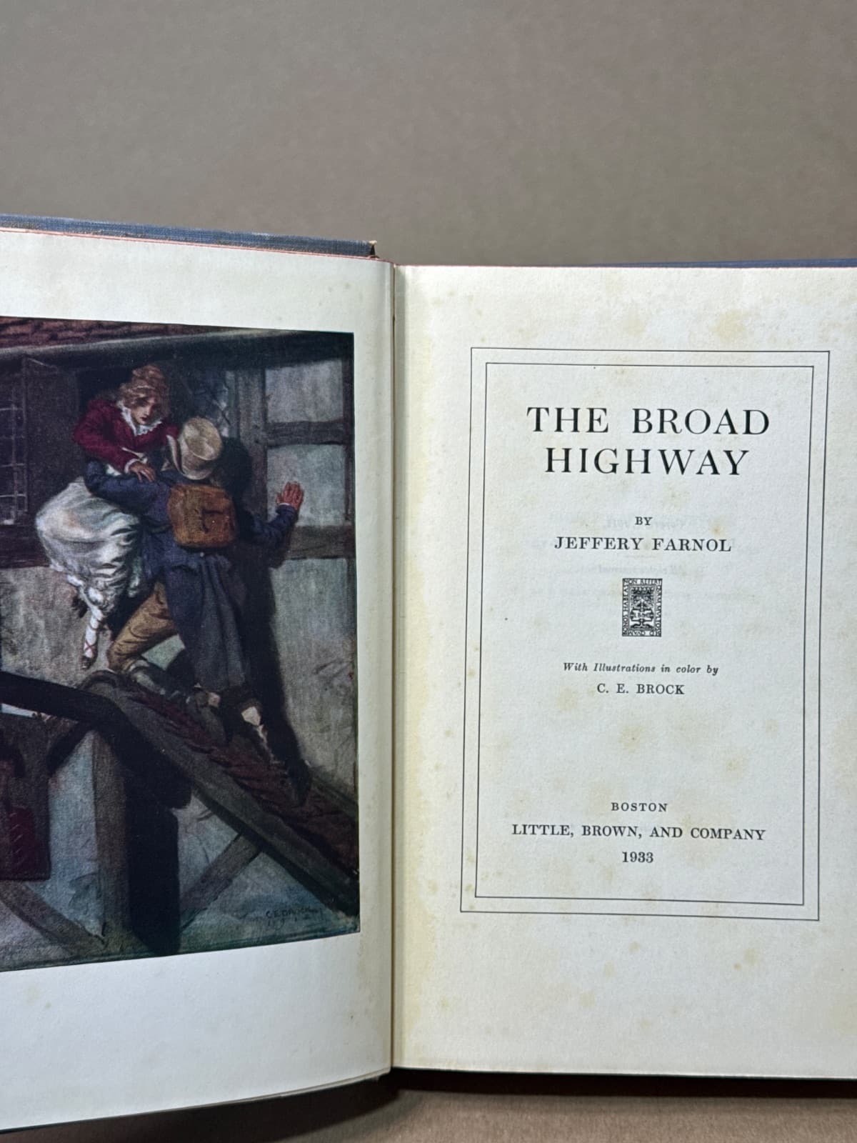 The Broad Highway by Jeffery Farnol - title page