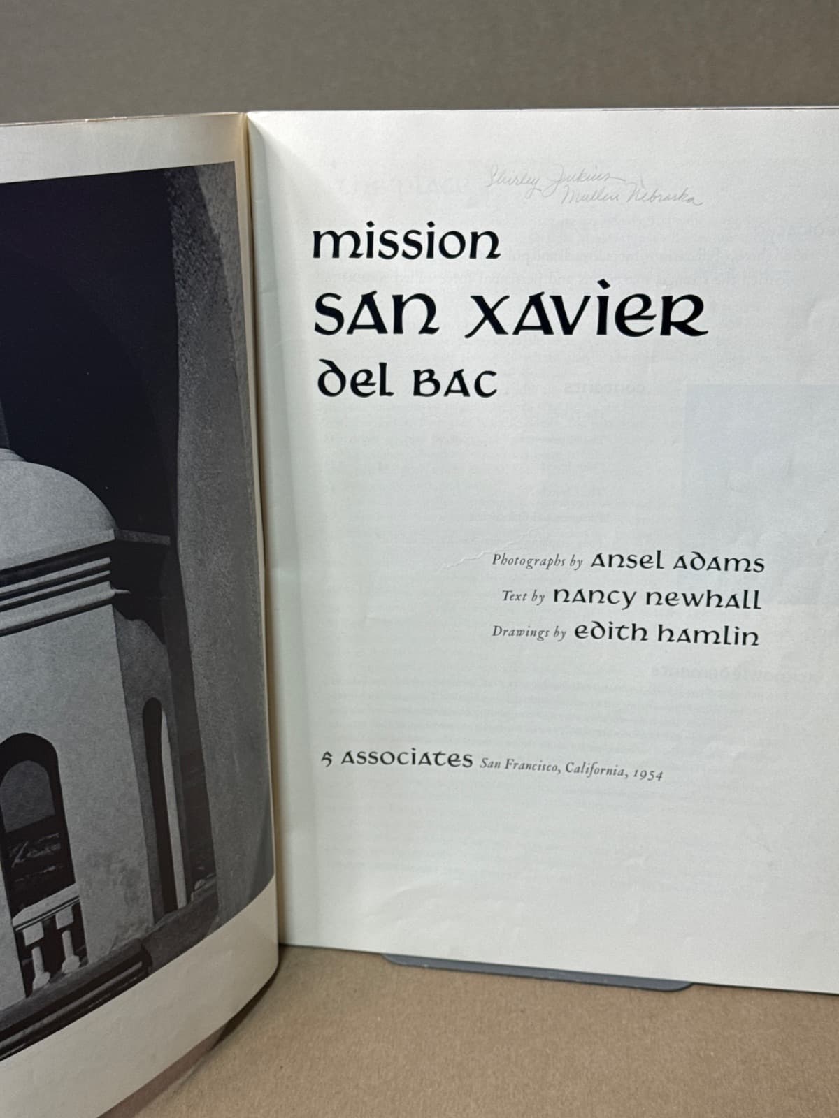Mission San Xavier del Bac by Nancy Newhall - title page