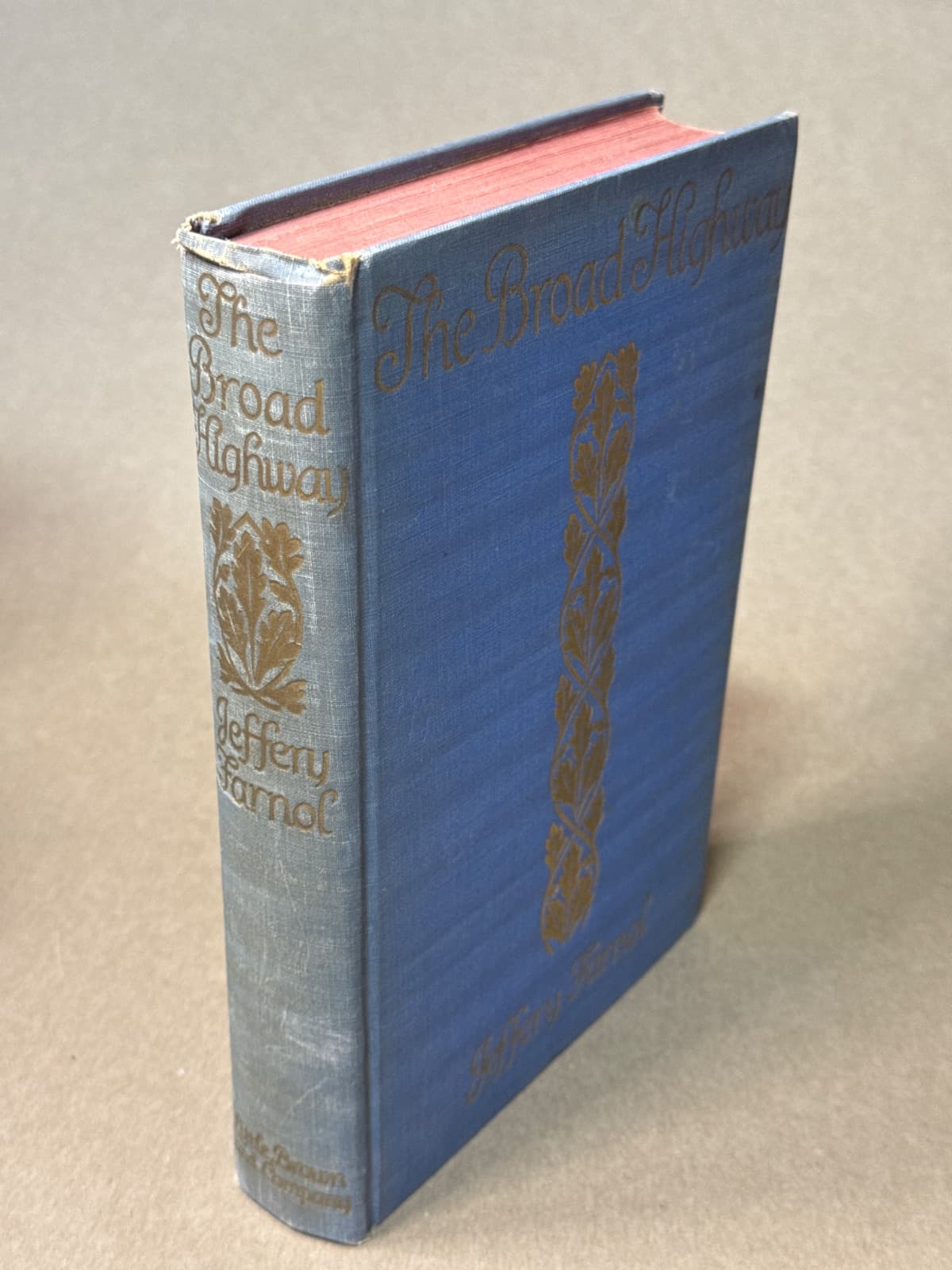 The Broad Highway by Jeffery Farnol - quarter view showing binding condition
