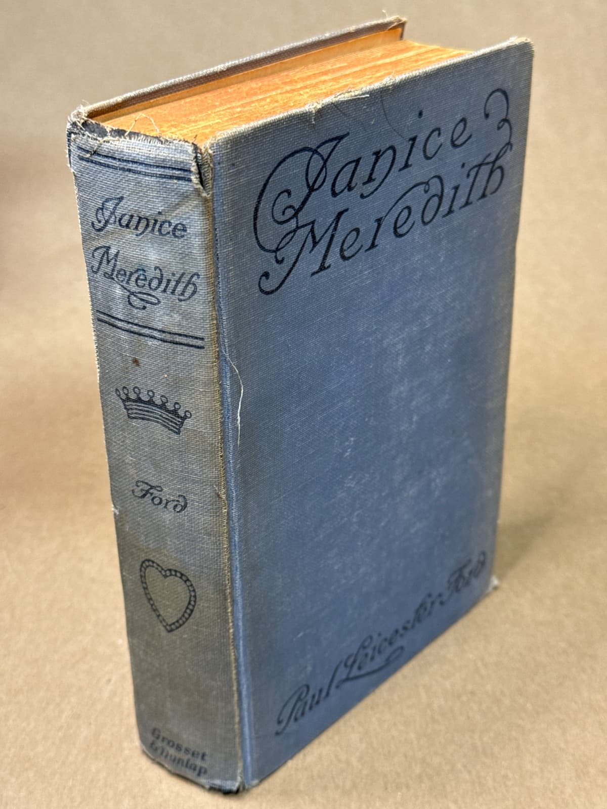 Janice Meredith by Paul Leicester Ford - quarter view showing binding condition