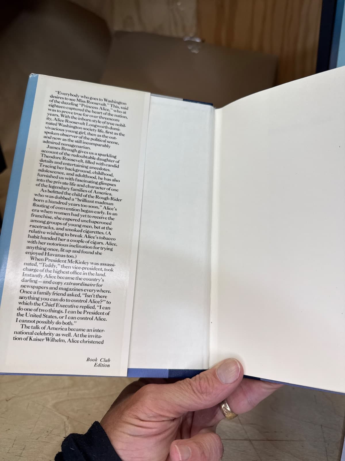 Princess Alice: A Biography of Alice Roosevelt Longworth by James Brough - additional view