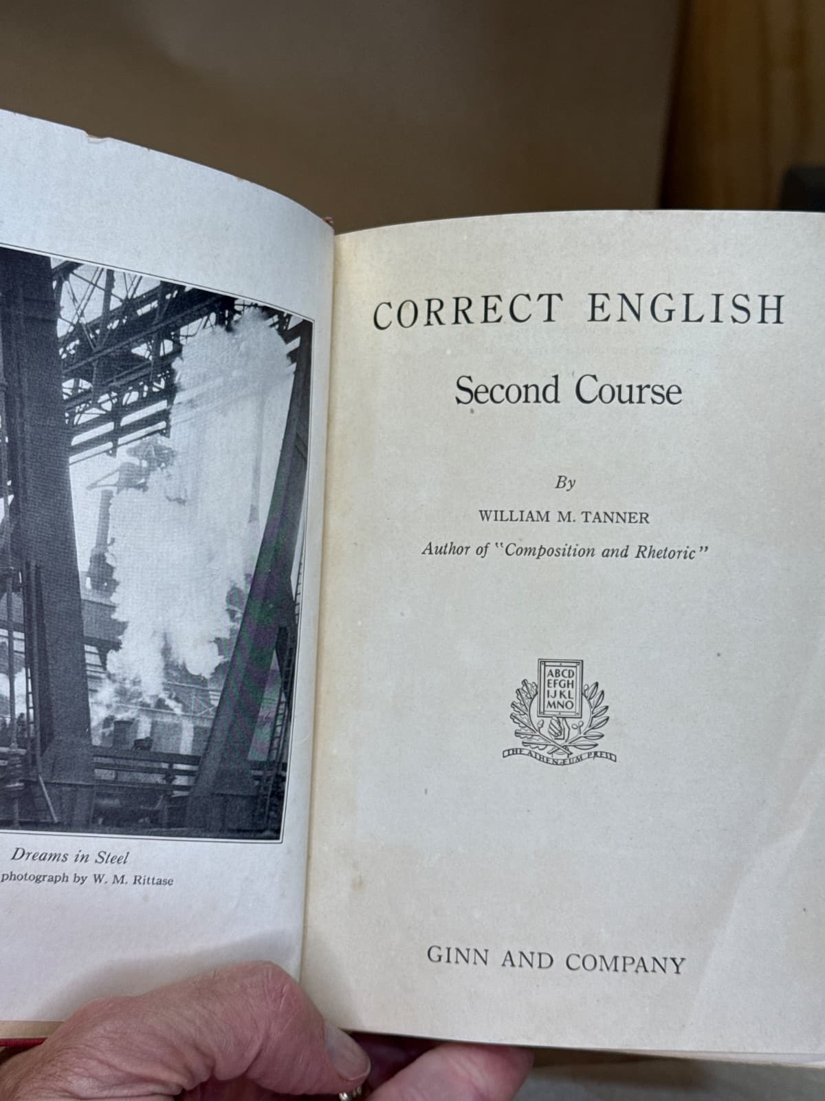 Correct English Second Course by William M. Tanner - title page