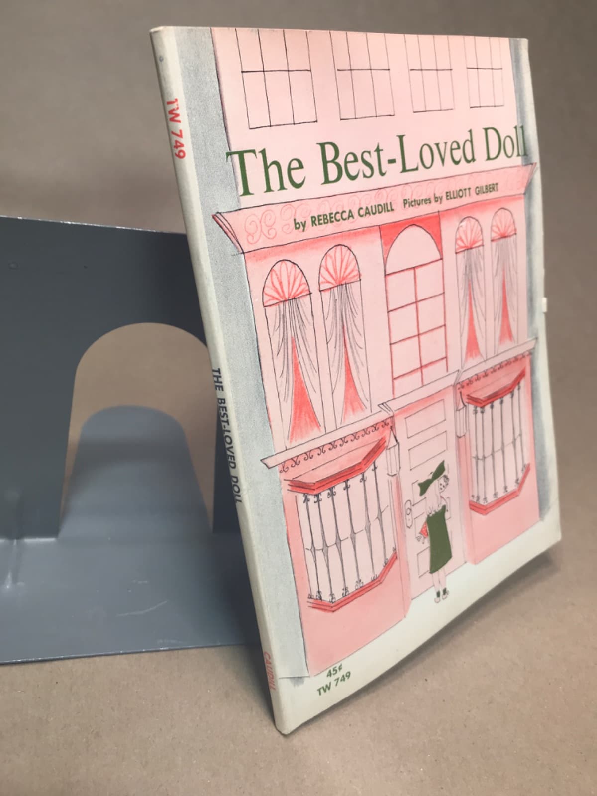The Best-Loved Doll by Rebecca Caudill - quarter view showing binding condition