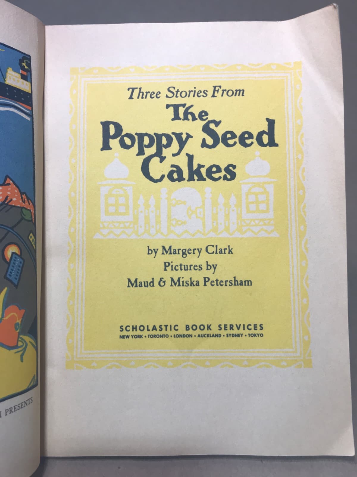 Three Stories From The Poppy Seed Cakes by Margery Clark - title page