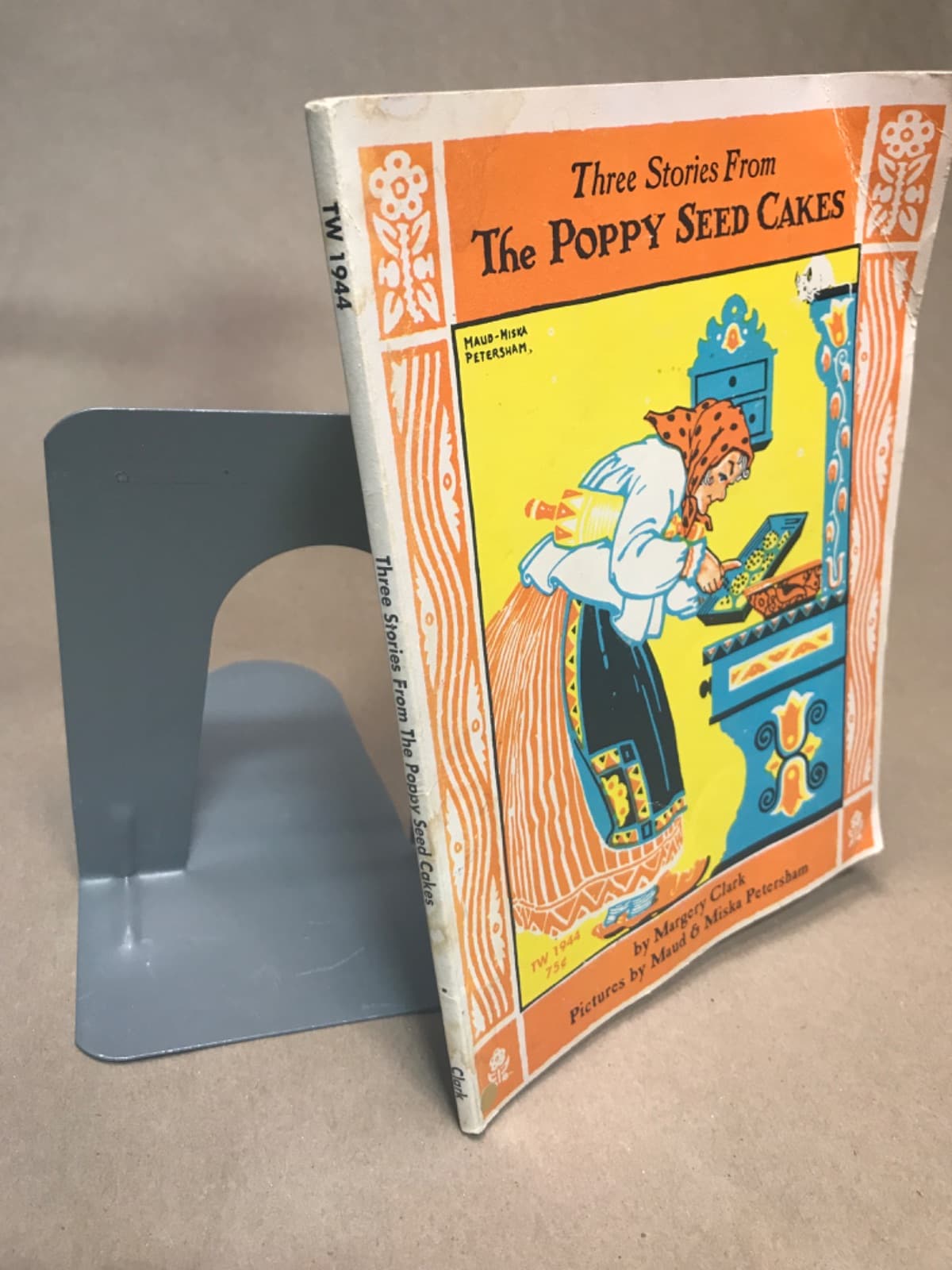 Three Stories From The Poppy Seed Cakes by Margery Clark - quarter view showing binding condition