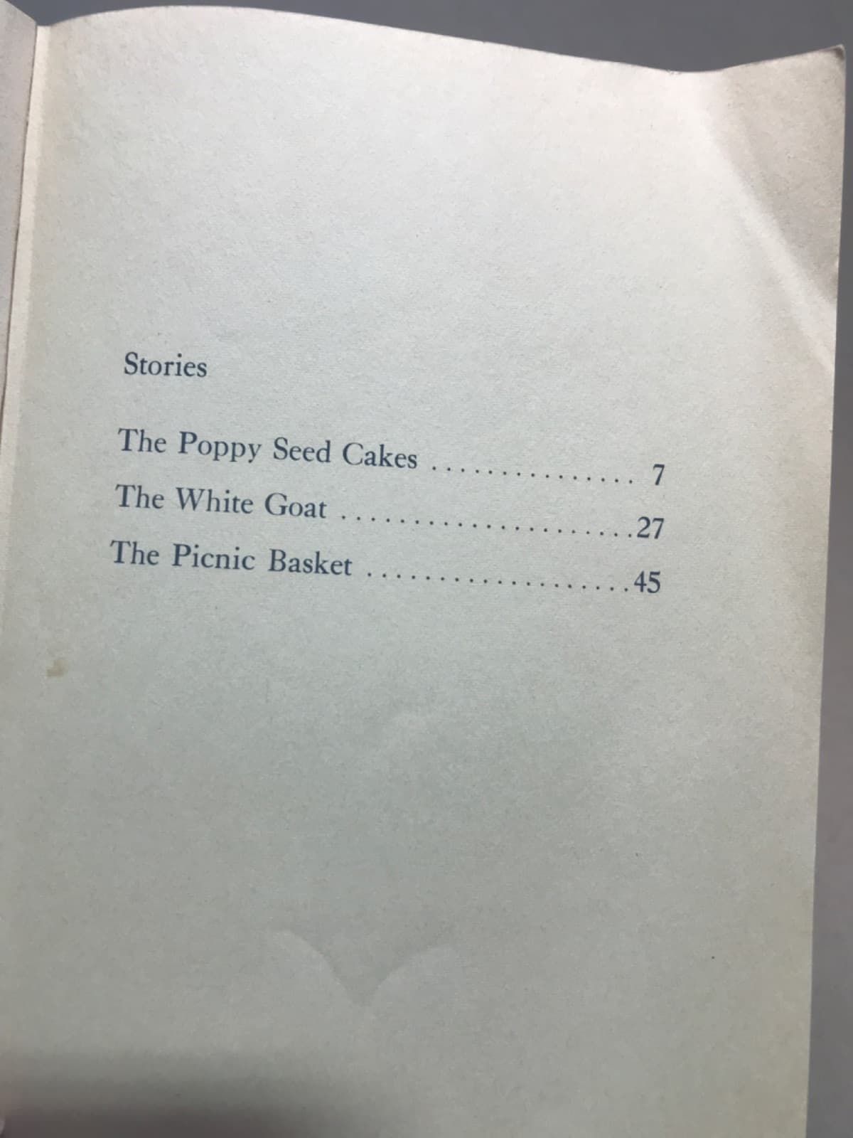 Three Stories From The Poppy Seed Cakes by Margery Clark - additional view