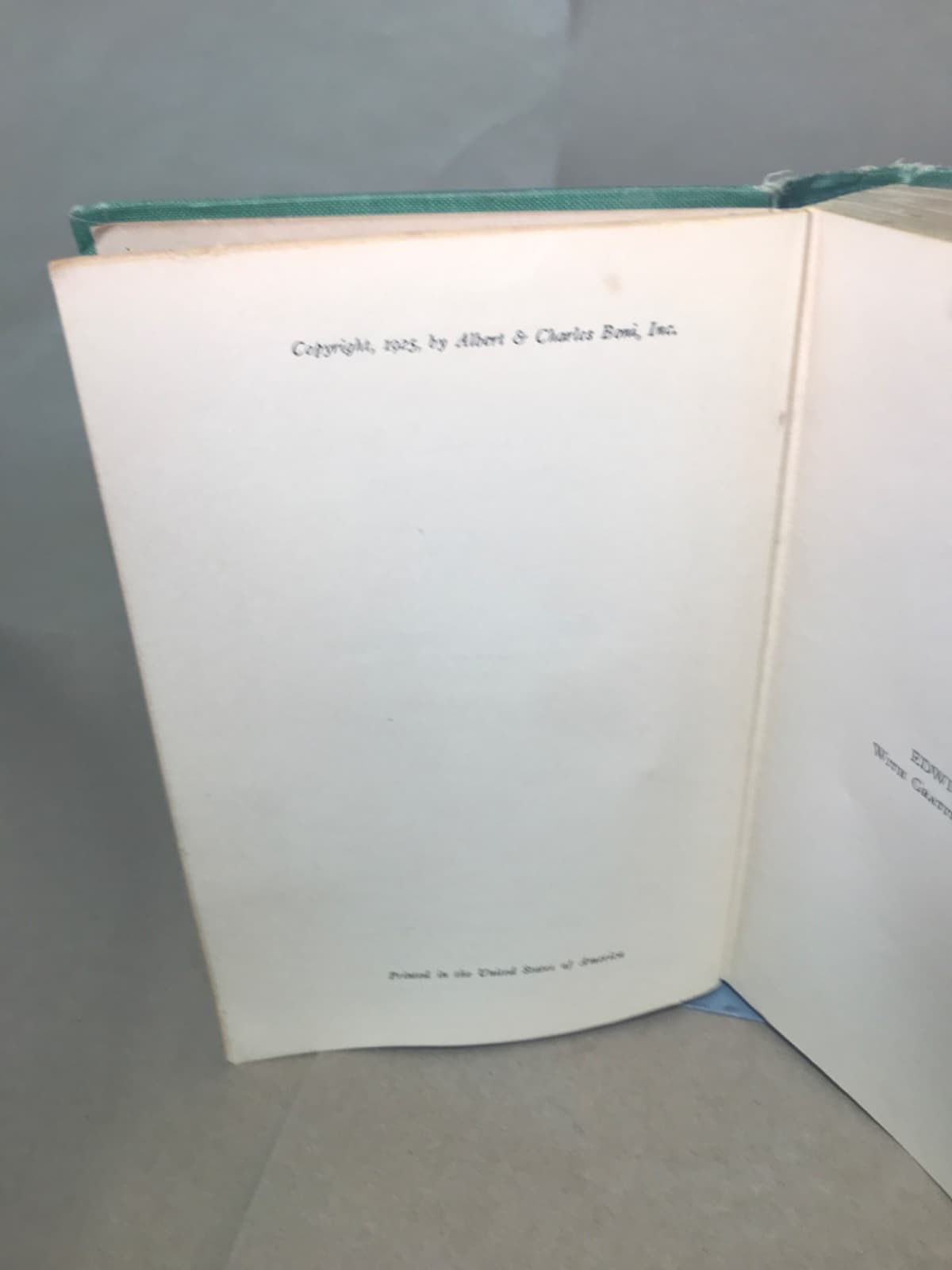 At the Sign of the Sun by Virginia MacFadyen - copyright page showing 1925 details