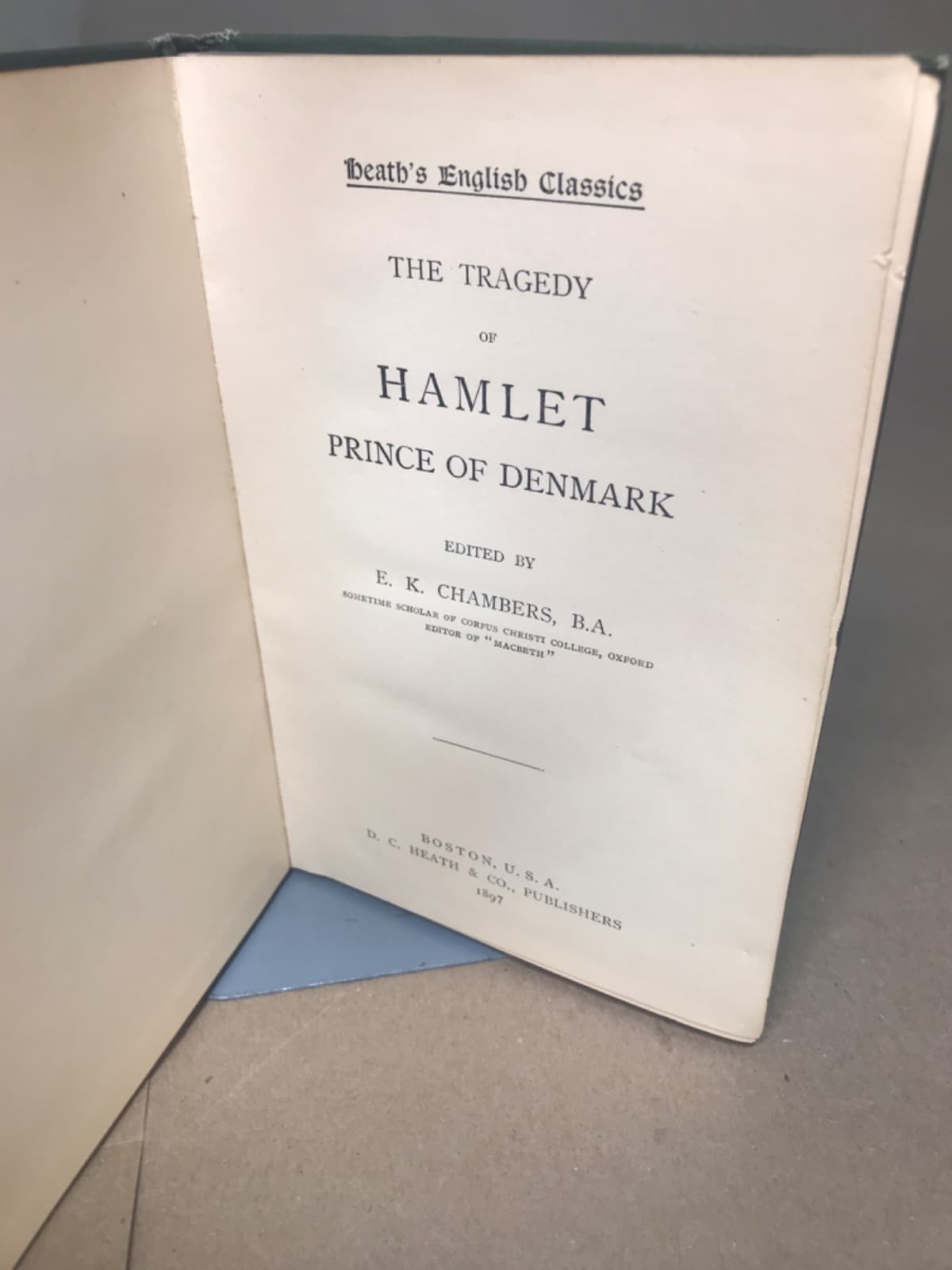 Arden Shakespeare - The Tragedy of Hamlet - 1897 - title page
