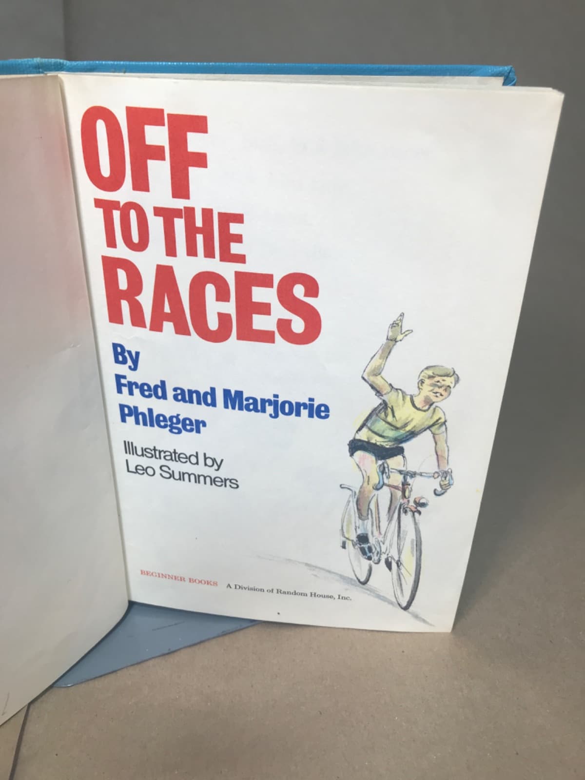 Off to the Races by Fred and Marjorie Phleger - title page