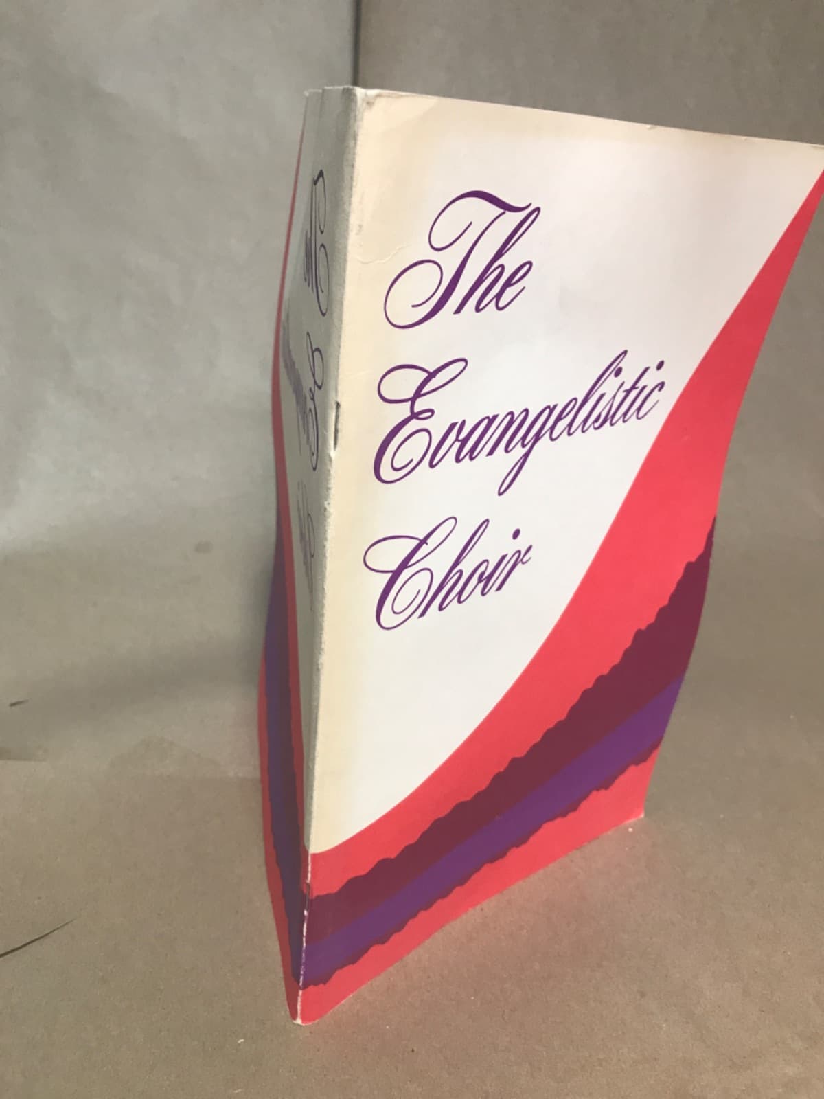 The Evangelistic Choir by Compiled by Leroy McClard - quarter view showing binding condition