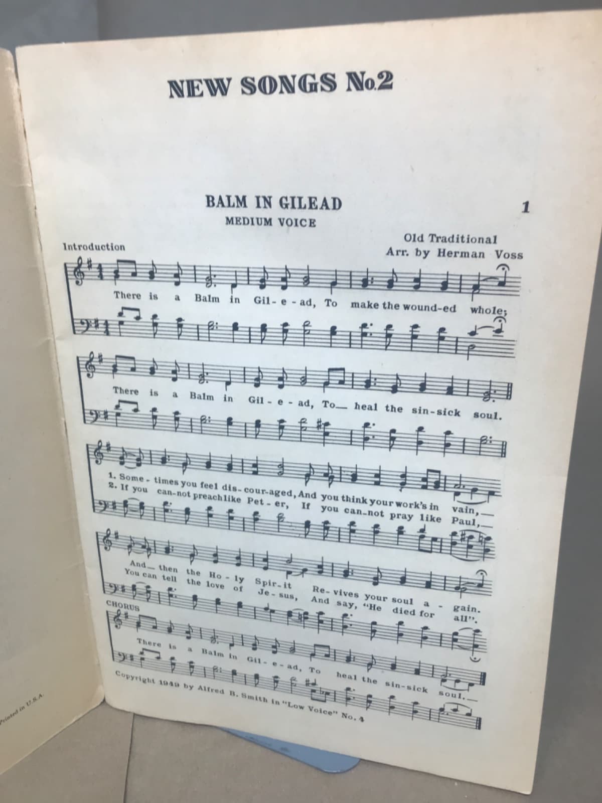 New Songs No. 2 by Alfred B. Smith, Compiler - additional view
