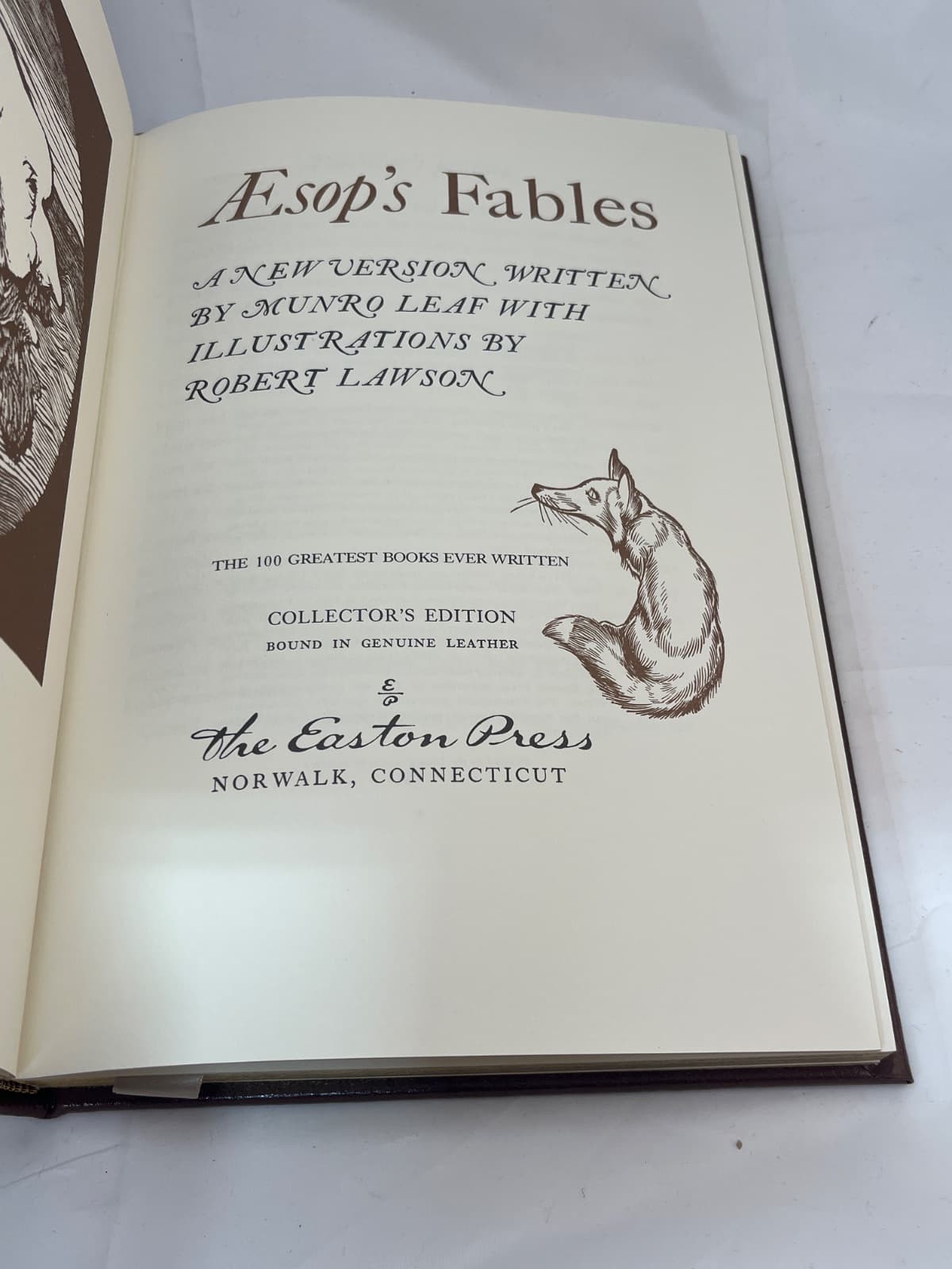 Aesop's Fables by Munro Leaf - title page