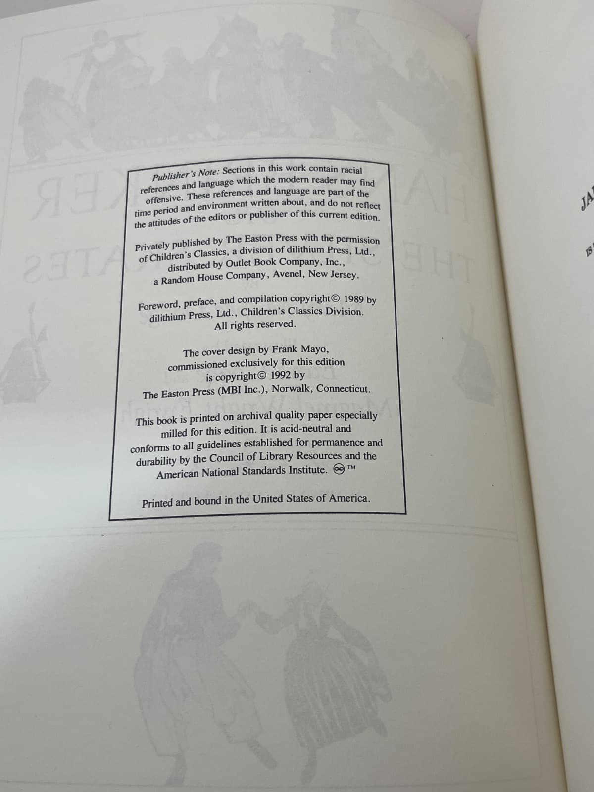 Hans Brinker or The Silver Skates by Mary Mapes Dodge - copyright page showing publication details