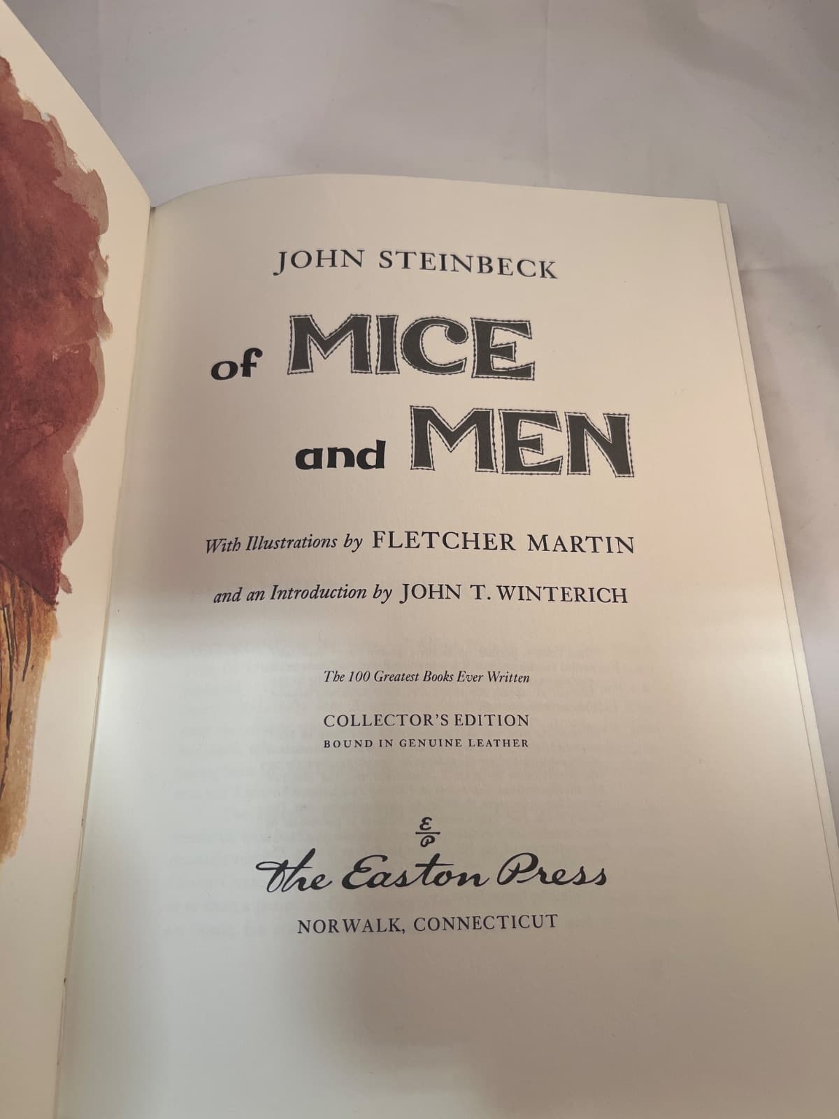 Of Mice and Men by John Steinbeck - title page