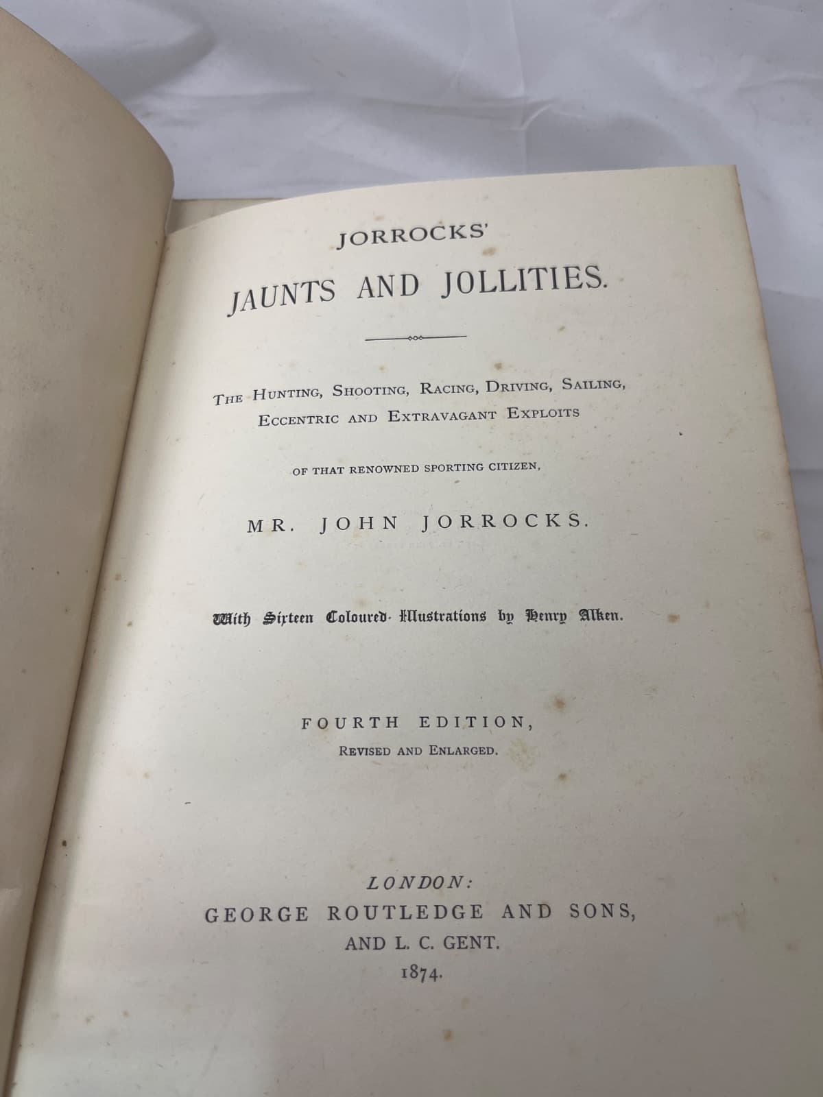 Jorrocks's Jaunts and Jollities - Robert Smith Surtees - 1874 by Robert Smith Surtees - title page