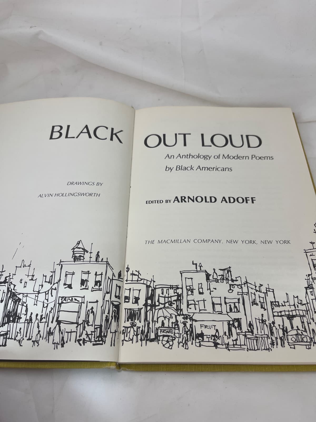 Black Out Loud: An Anthology of Modern Poems by Black Americans - 1970 - EX LIBRARY  by Edited by Arnold Adoff - title page